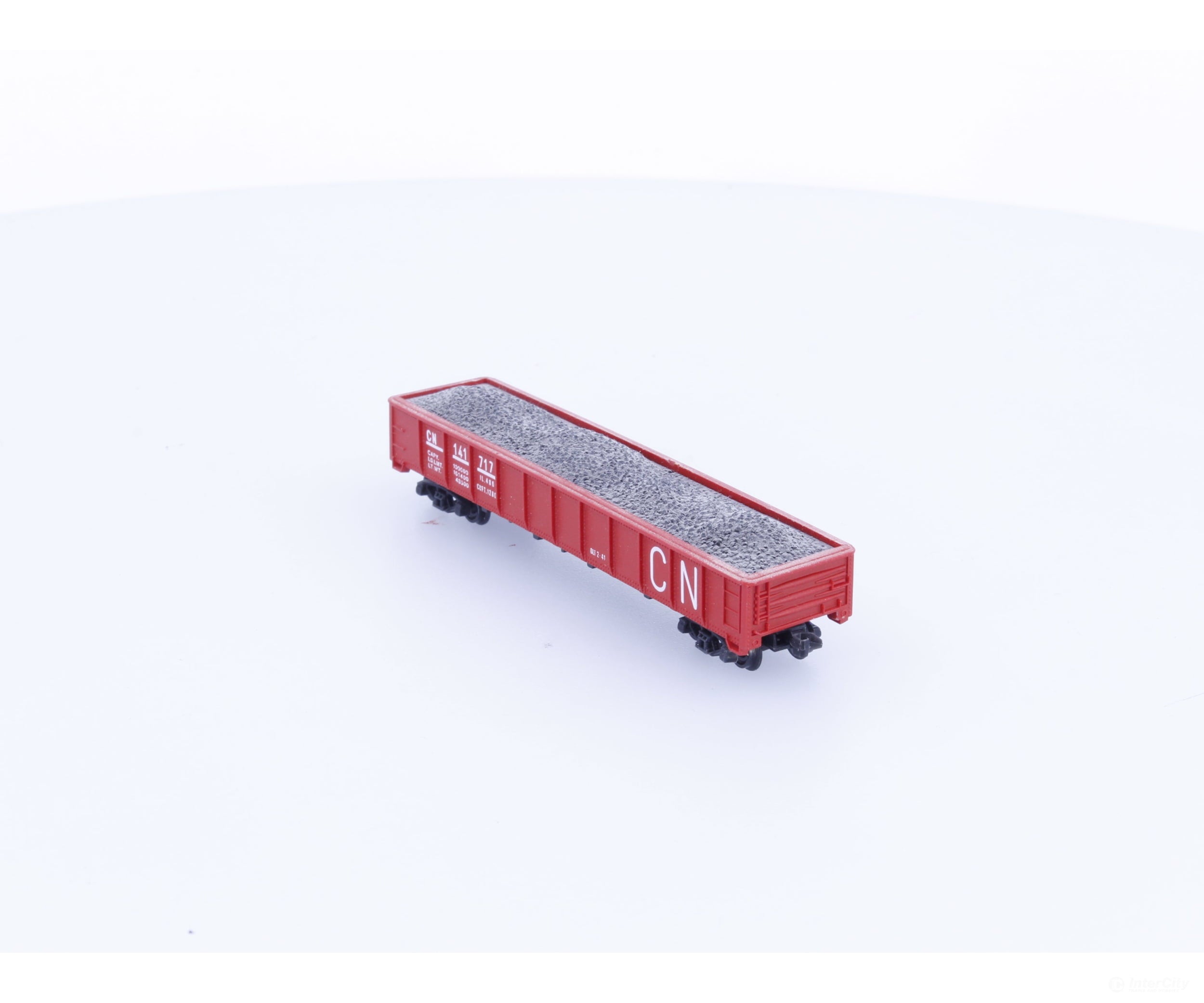 Atlas 141717 N Gondola with Coal Load Canadian National (CN) 141717 Freight Cars
