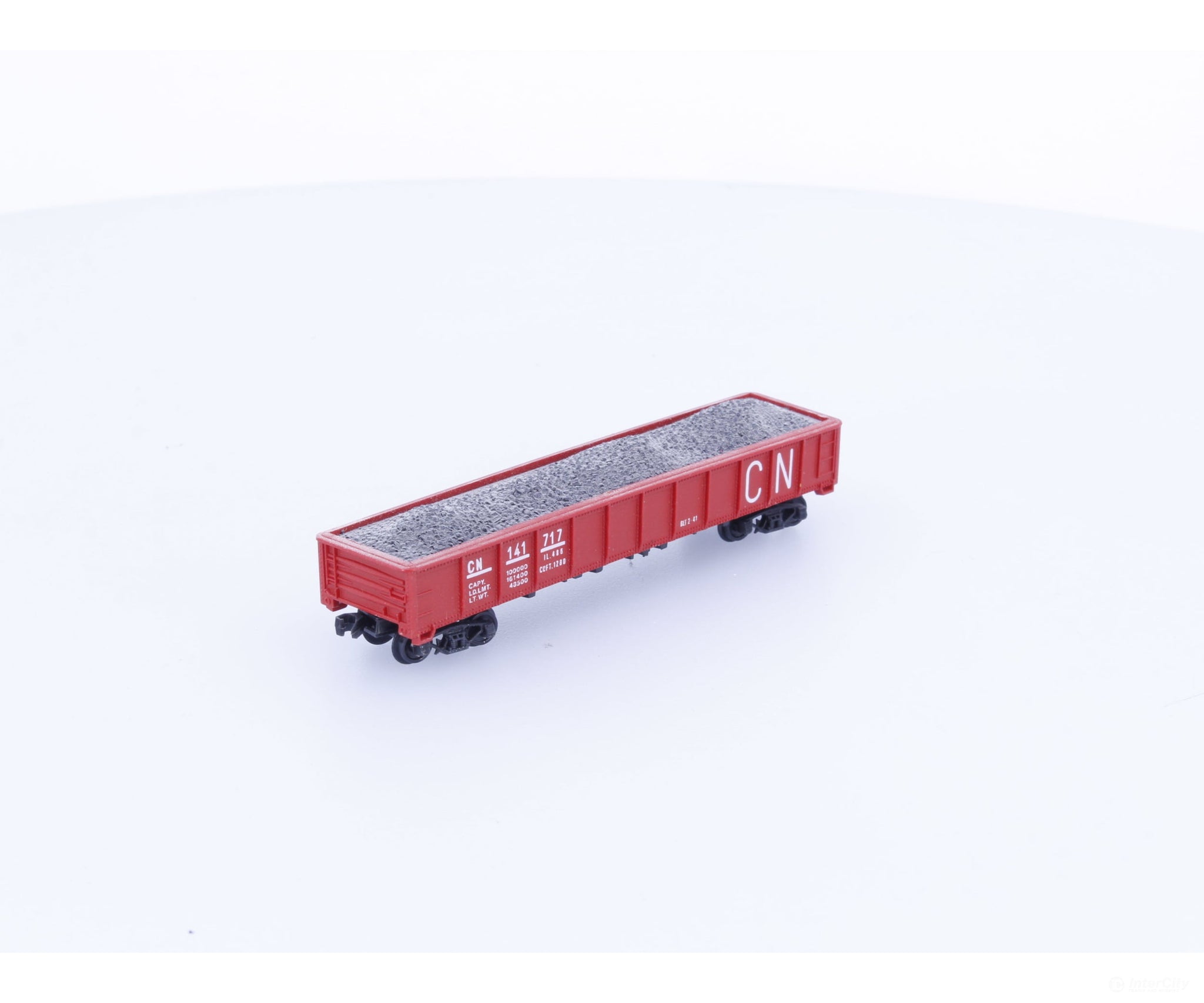 Atlas 141717 N Gondola with Coal Load Canadian National (CN) 141717 Freight Cars