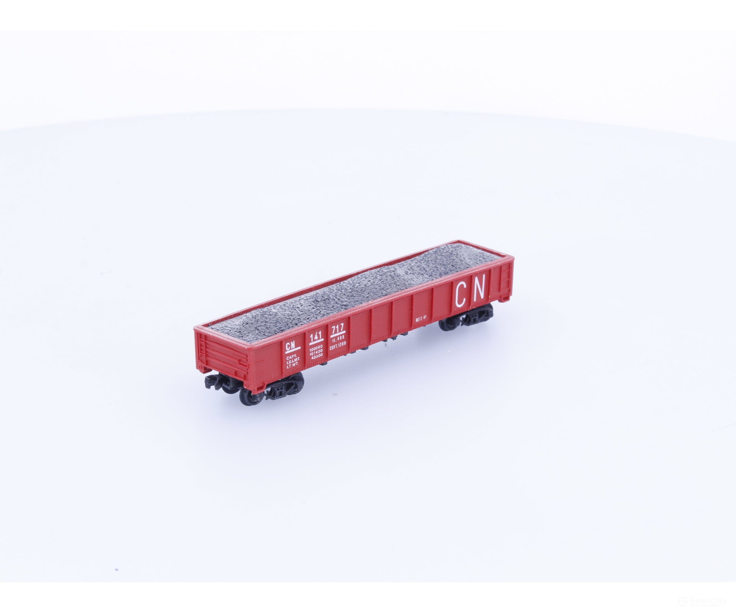 Atlas 141717 N Gondola with Coal Load Canadian National (CN) 141717 Freight Cars