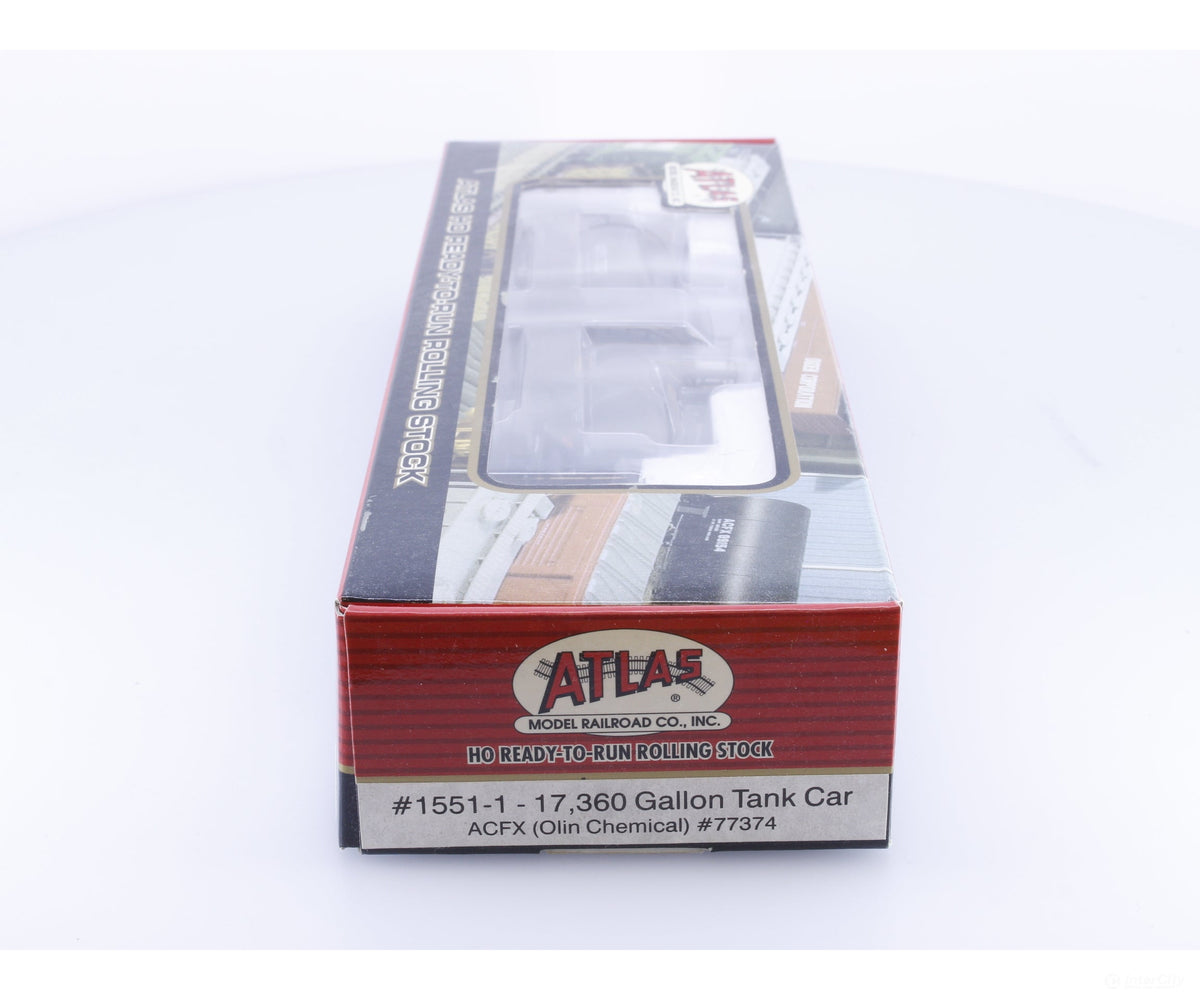 Atlas 1551-1 HO 17360 Gallon Tank Car Olin Chemical American Car and Foundry (ACF/ACFX) 77374 - Freight Cars