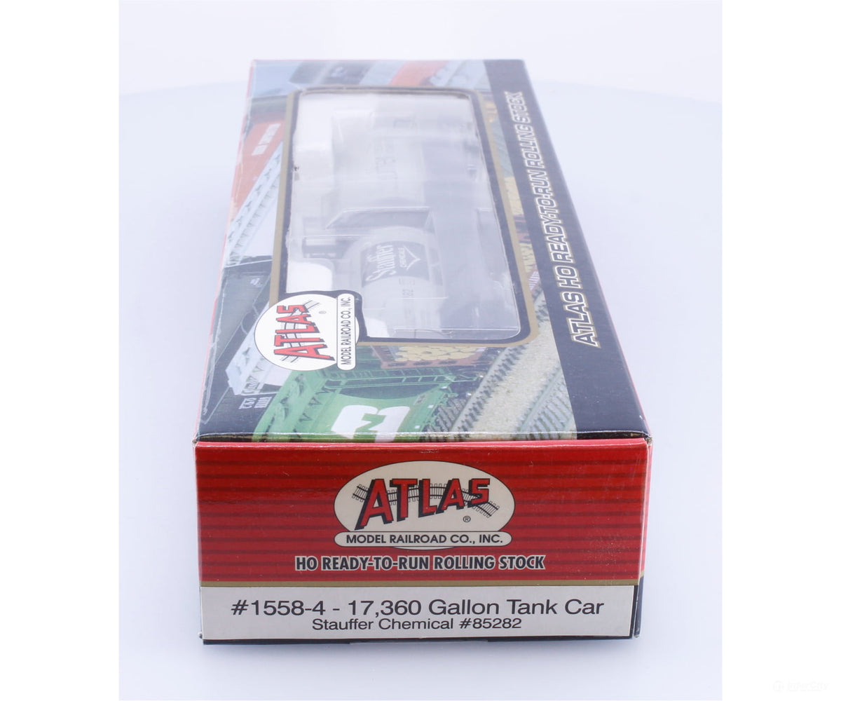 Atlas 1558-4 HO 17,360 Gal. Tank Car Stauffer Chemical (ACFX) 85382 - Freight Cars