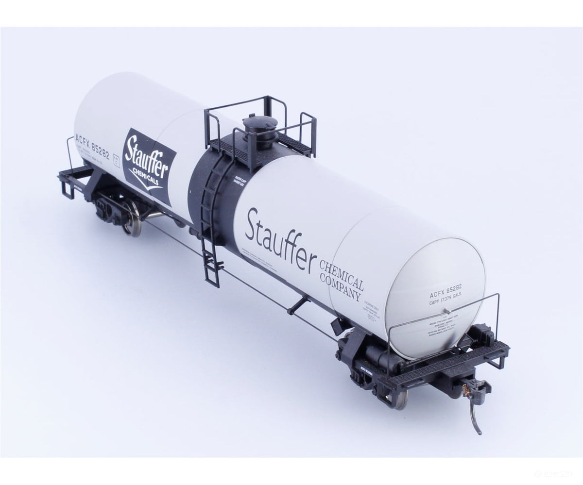 Atlas 1558-4 HO 17,360 Gal. Tank Car Stauffer Chemical (ACFX) 85382 - Freight Cars