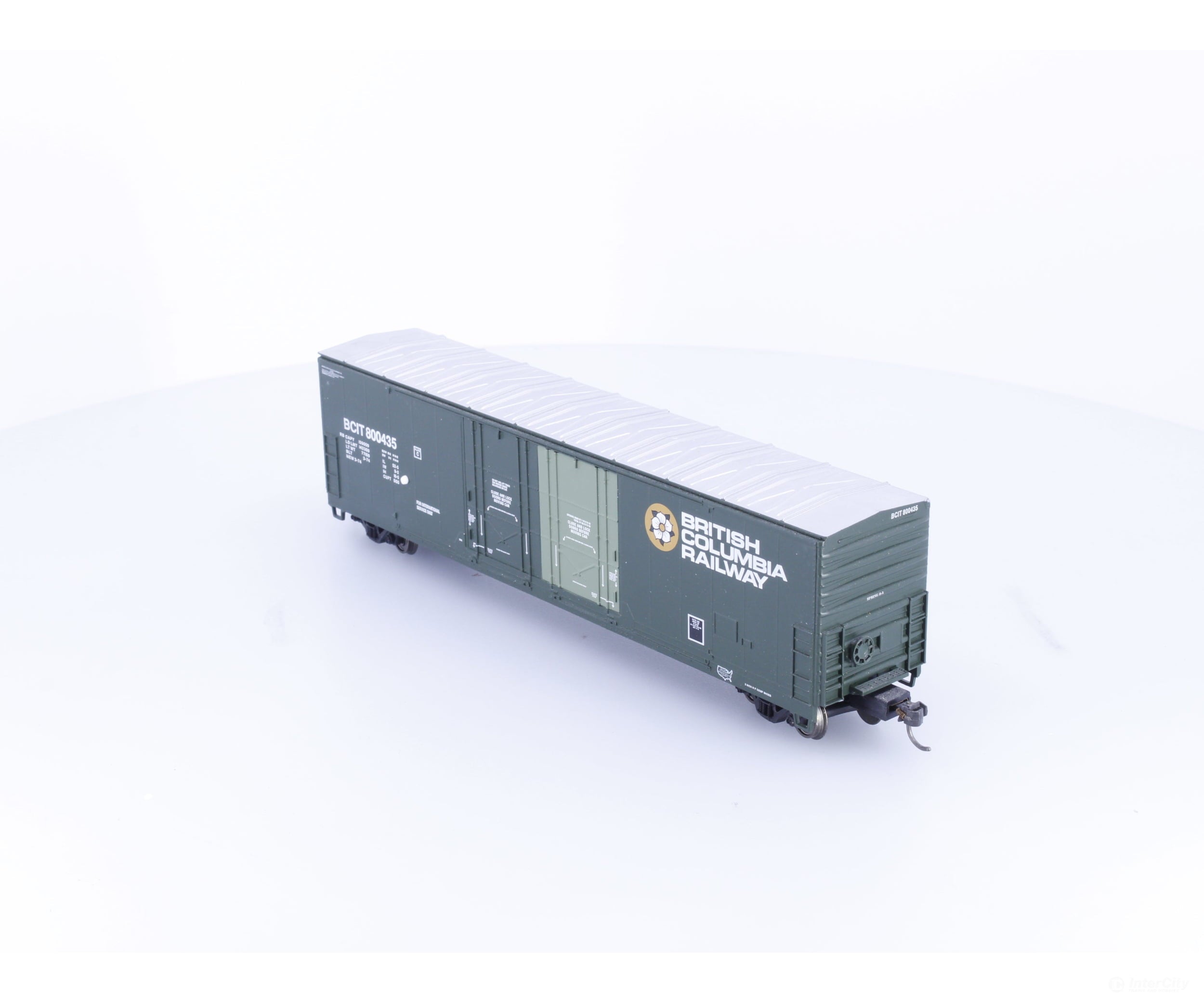 Atlas 1756-1 HO Evans Double Plug Door Box Car BC Rail (BCOL) 800435 - Freight Cars