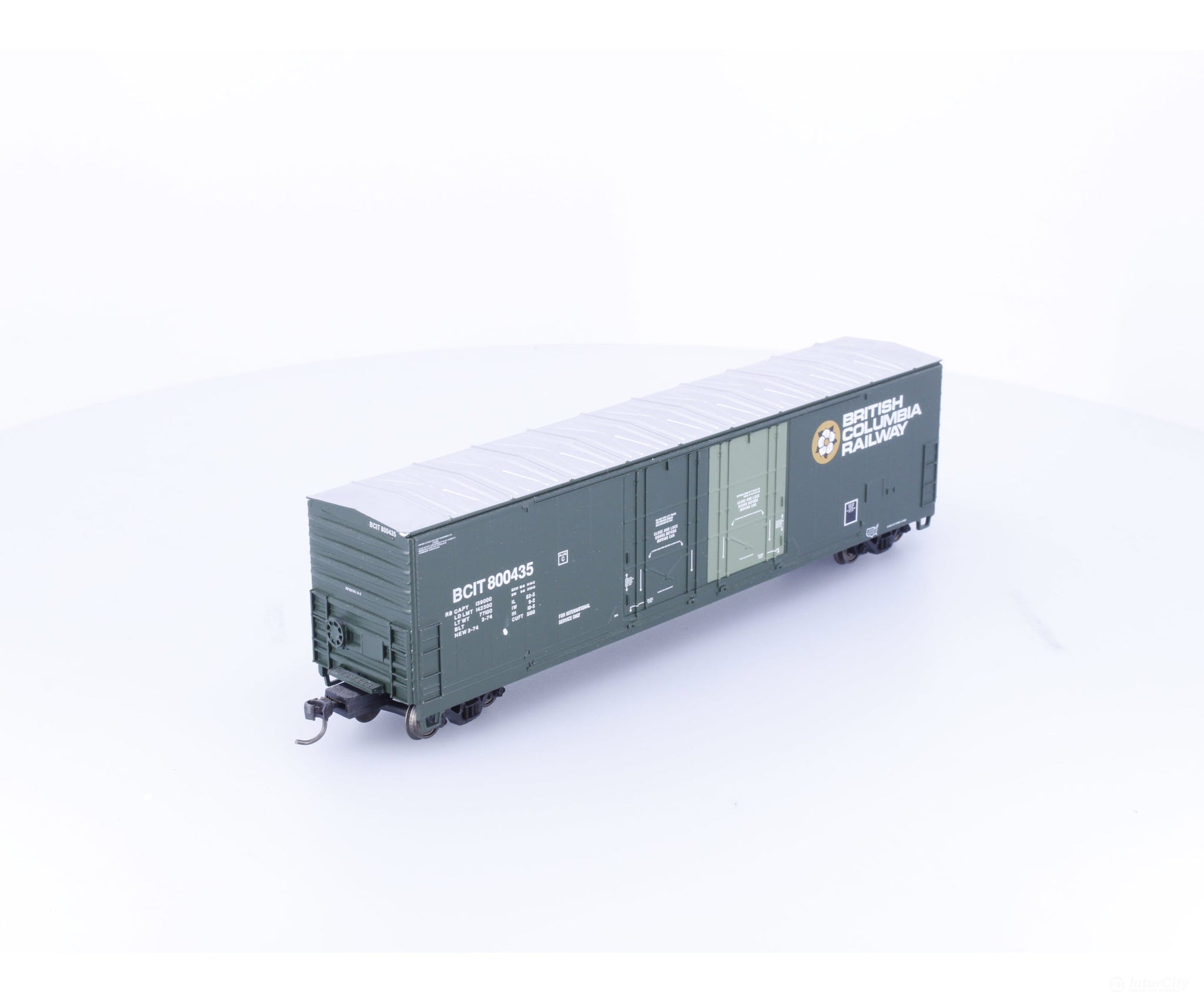 Atlas 1756-1 HO Evans Double Plug Door Box Car BC Rail (BCOL) 800435 - Freight Cars