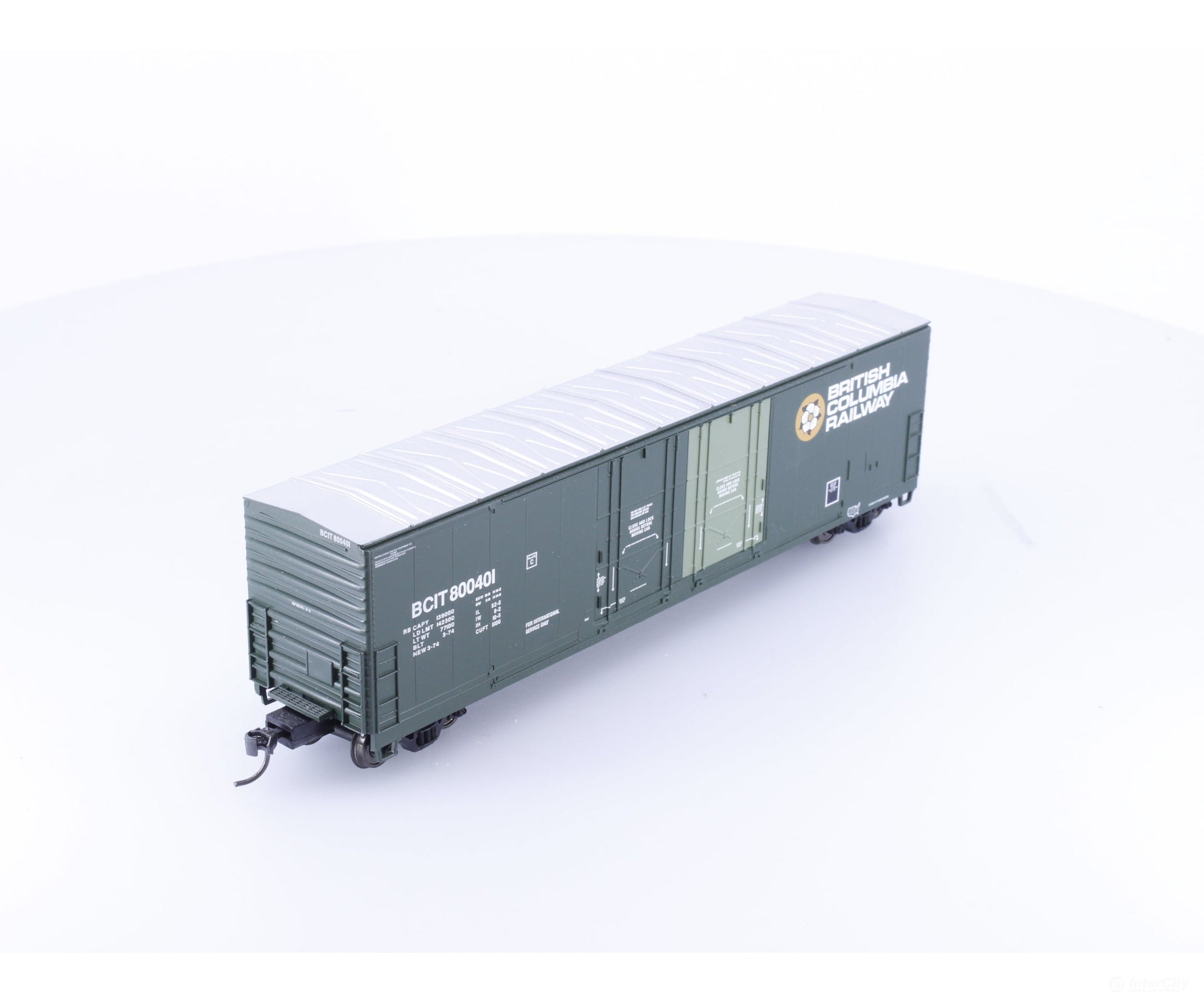 Atlas 1756-1 HO Evans Double Plug Door Boxcar BC Rail (BCOL) 800401 - Freight Cars