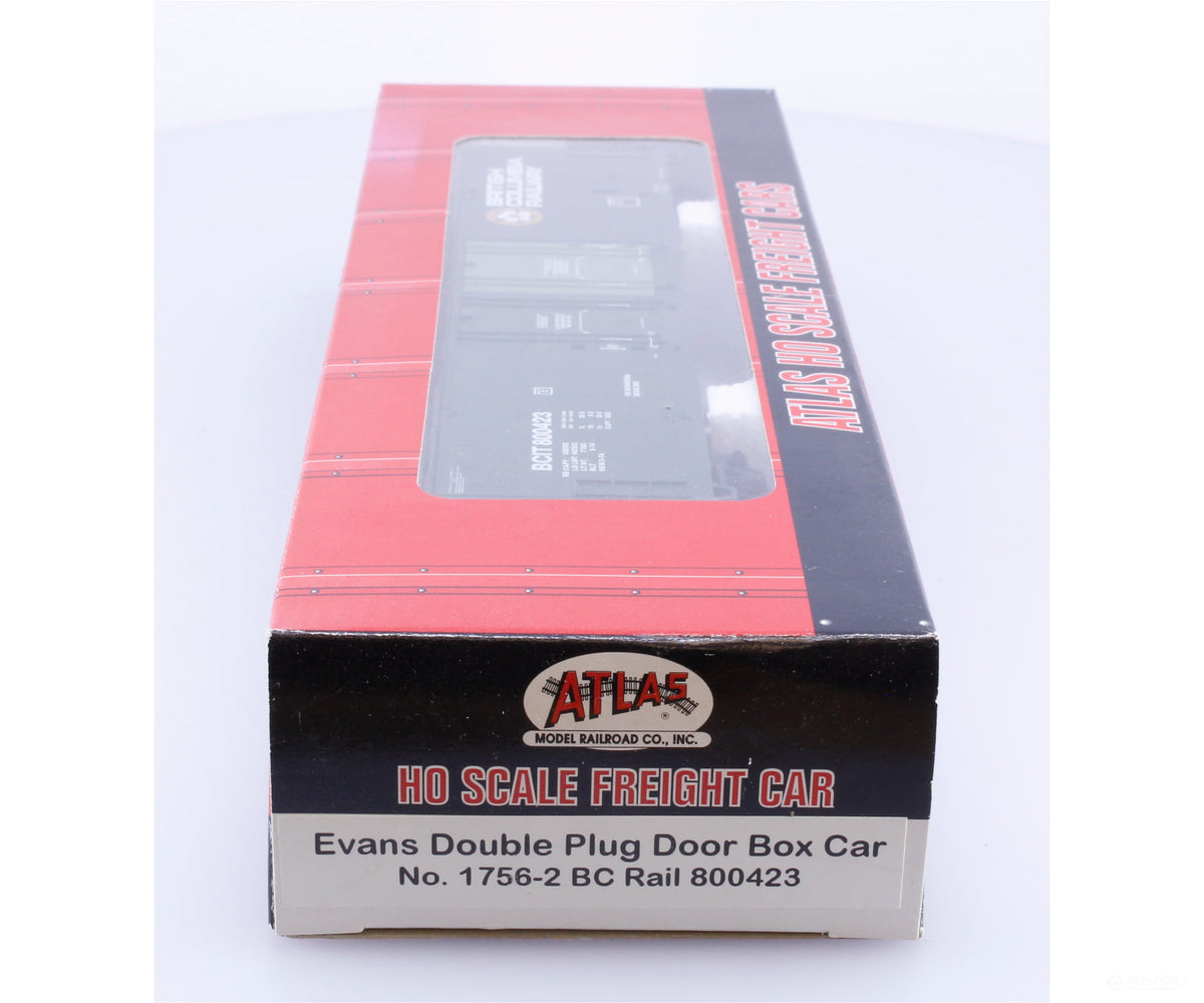 Atlas 1756-2 HO Evans 53’ Double Plug Door Box Car BC Rail (BCOL) 800423 - Freight Cars