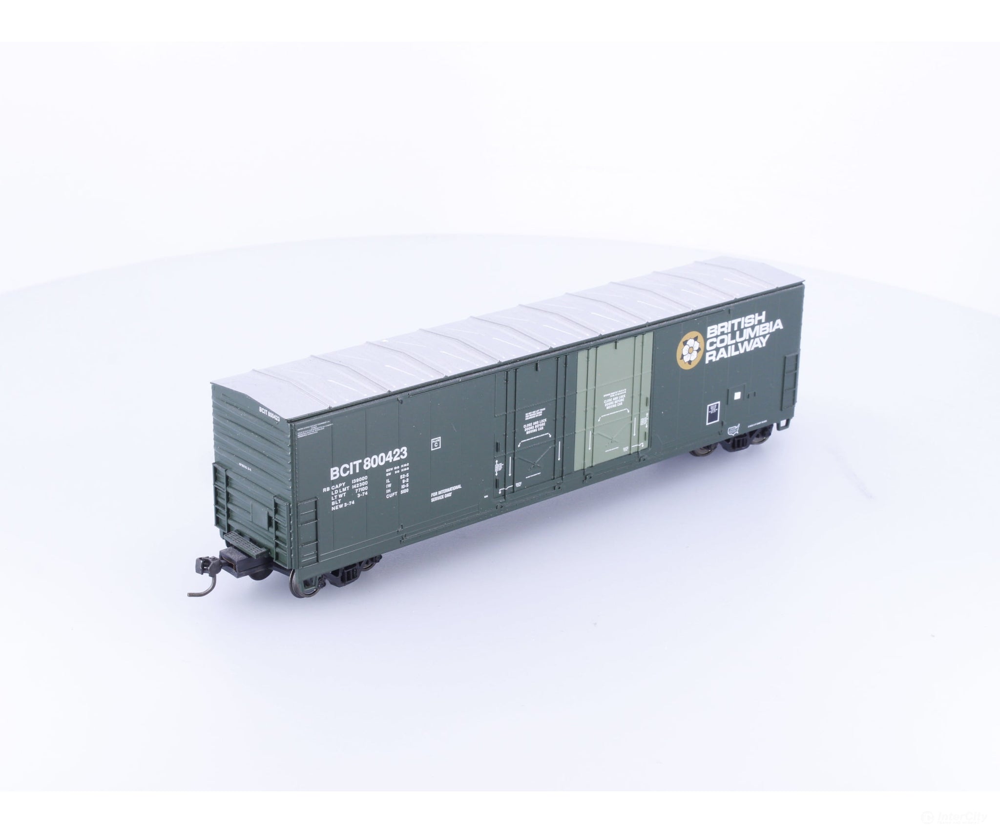 Atlas 1756-2 HO Evans Double Plug Door Boxcar BC Rail (BCOL) 800423 #2 - Freight Cars