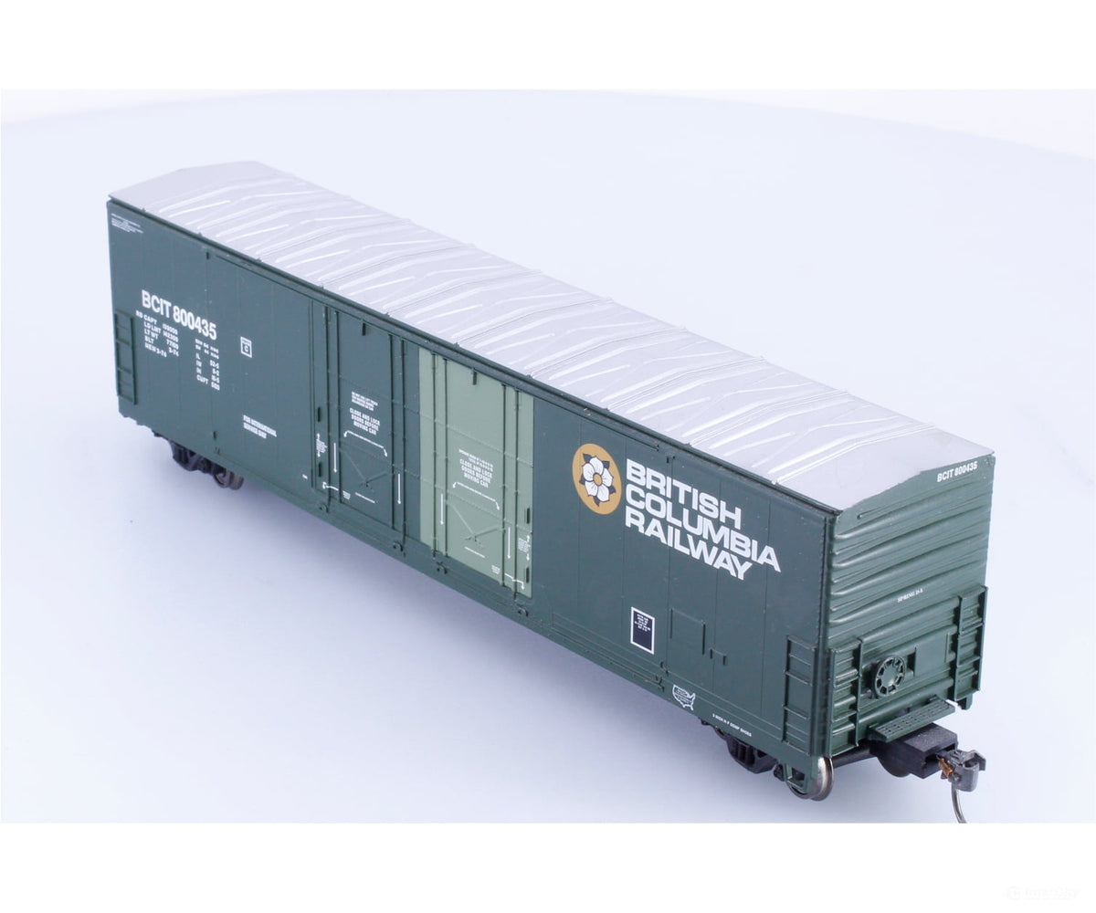 Atlas 1756-3 HO Evans Double Plug Door Box Car BC Rail (BCOL) 800435 - Freight Cars