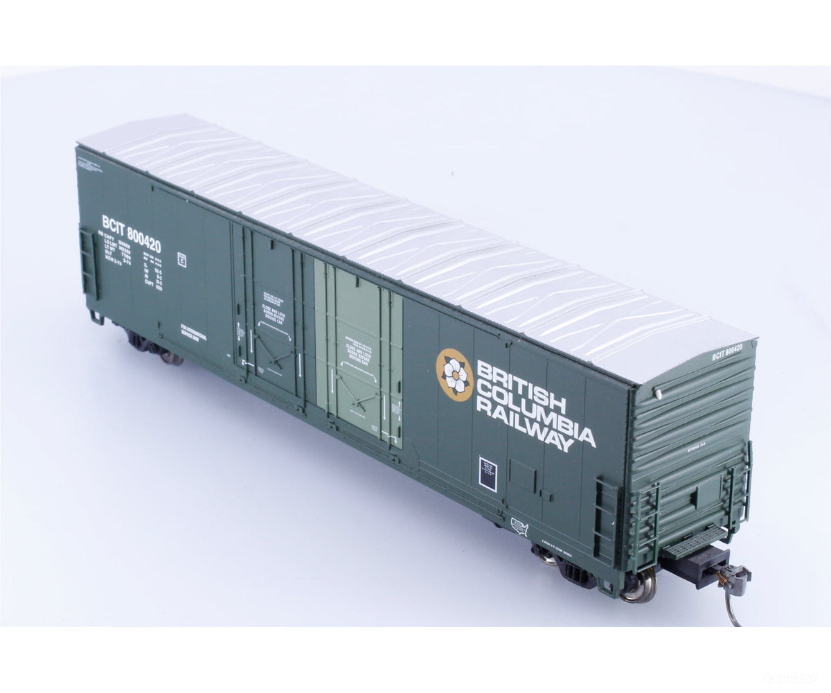 Atlas 1756-6 HO Evans Double Plug Door Box Car BC Rail (BCOL) 800420 - Freight Cars