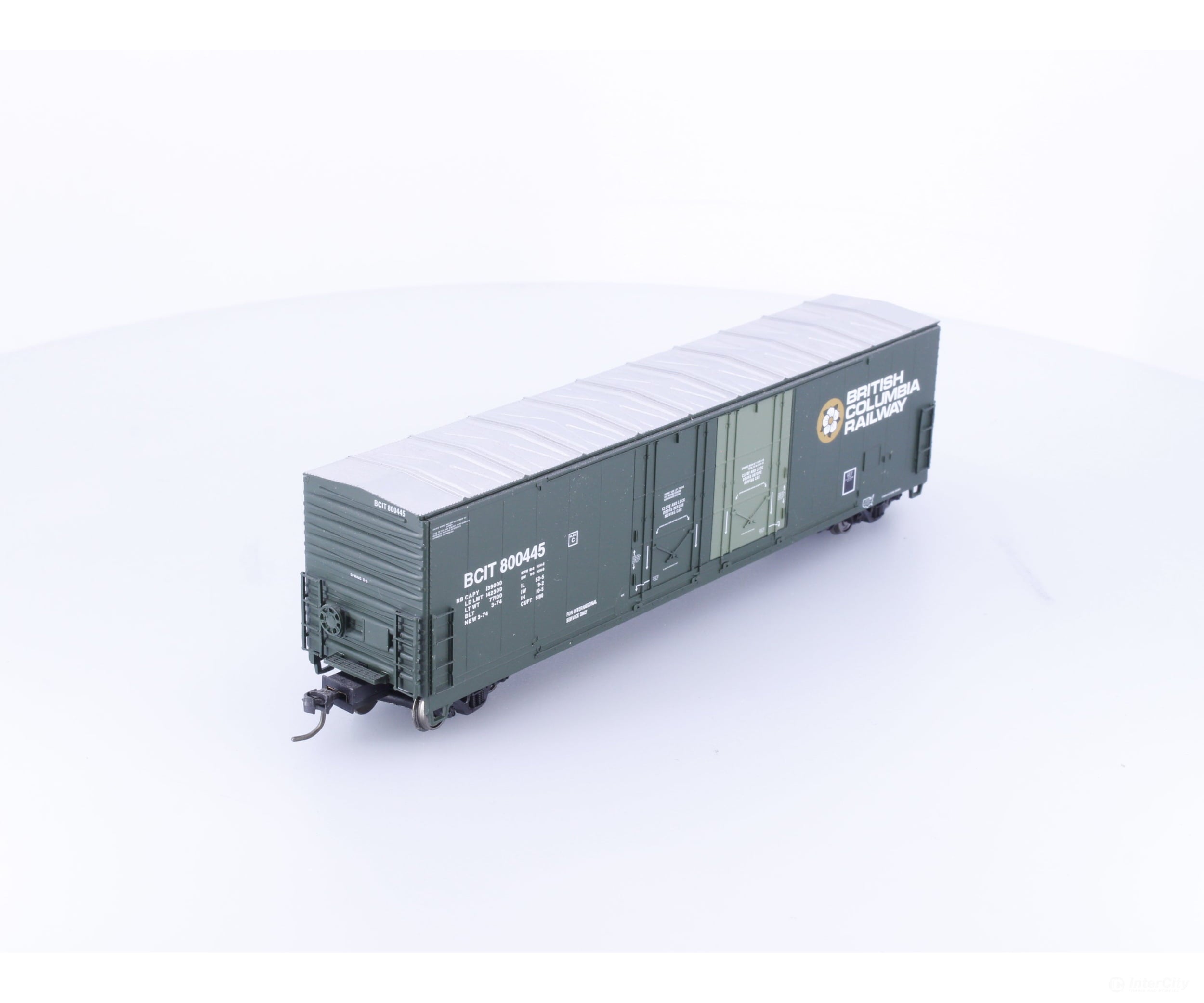 Atlas 1756-7 HO Evans Double Plug Door Boxcar BC Rail (BCOL) 800445 - Freight Cars