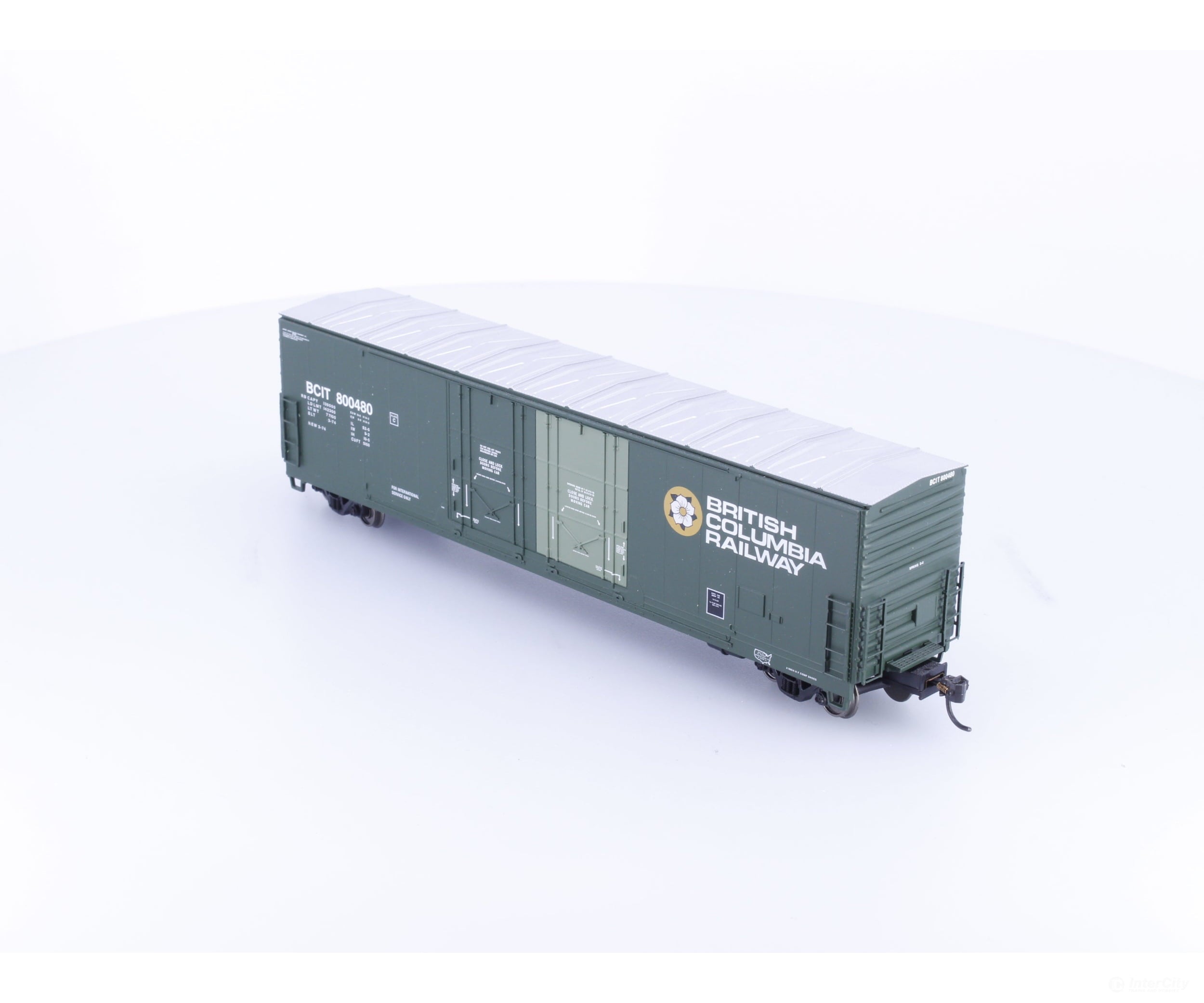 Atlas 1756-9 HO Evans 53’ Double Plug Door Boxcar BC Rail (BCOL) 800480 - Freight Cars