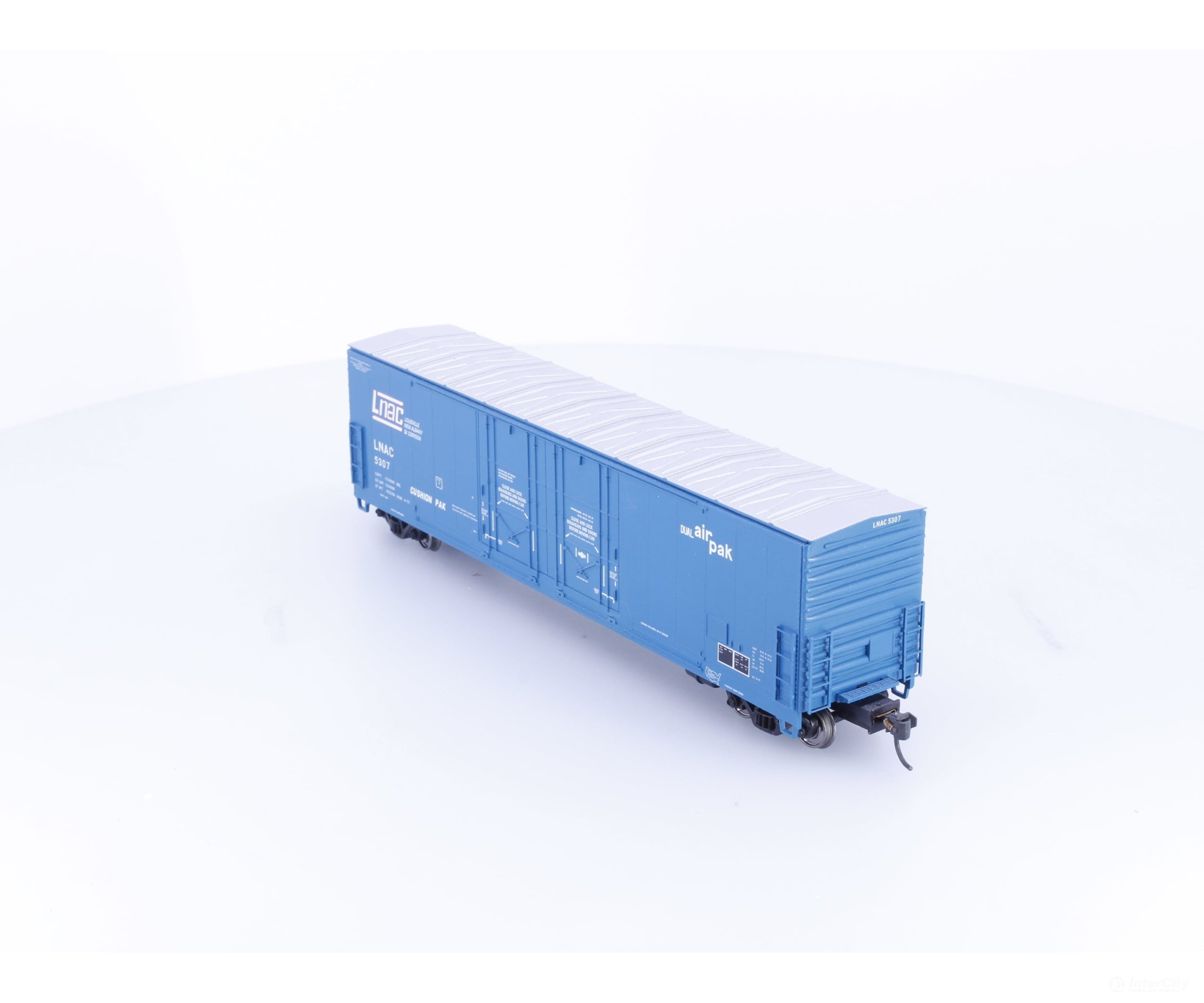 Atlas 1780-2 HO Evans 53’ Double Plug Door Box Car Louisville New Albany & Croydon (LNAC) 5307 - Freight Cars