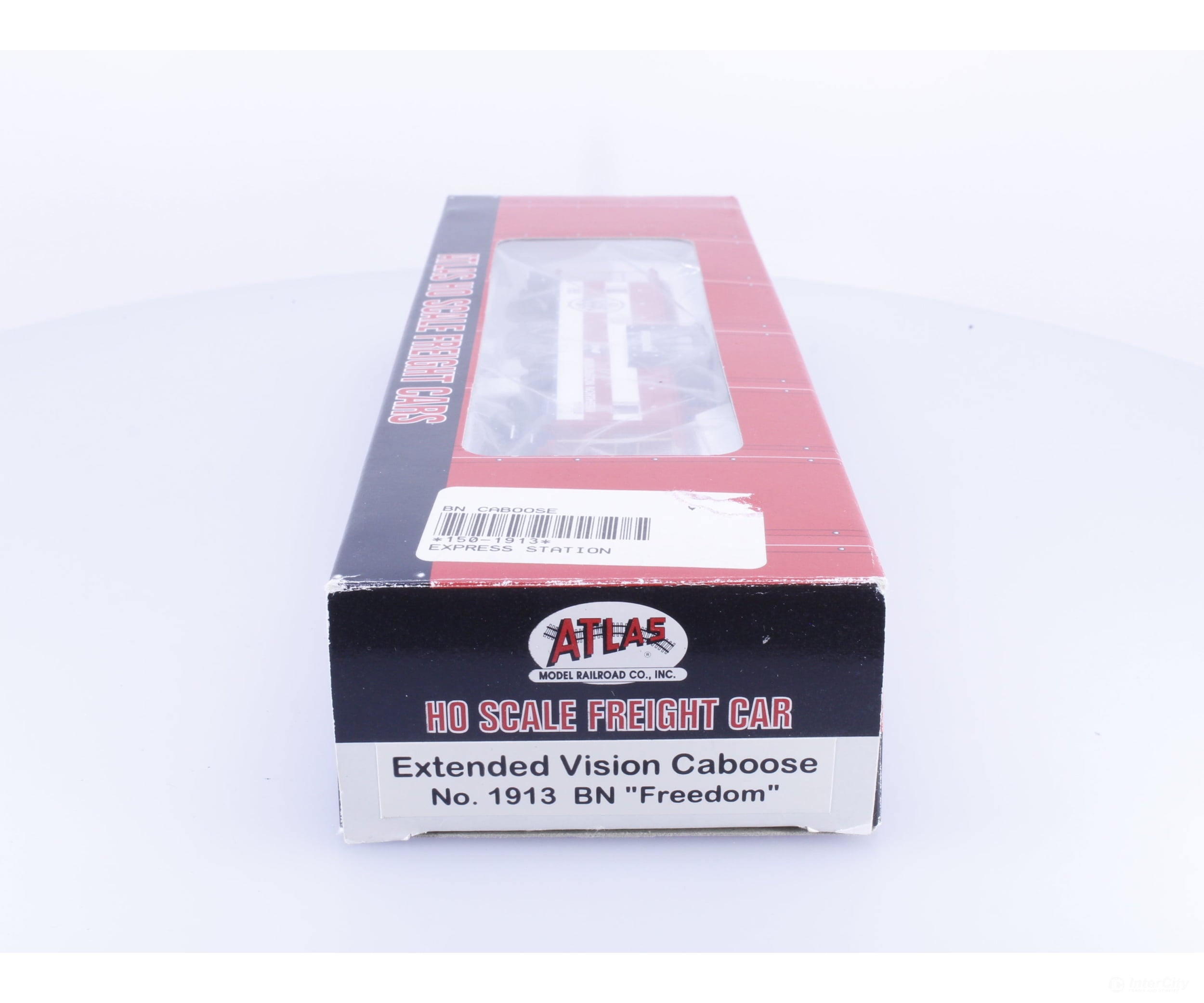 Atlas 1913 HO Extended Vision Caboose ’Freedom’ Burlington Northern (BN) 12618 - Freight Cars