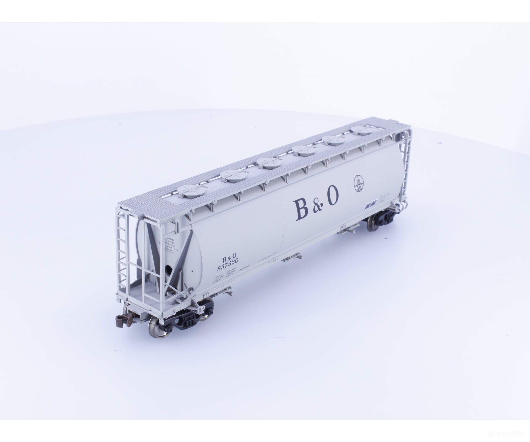 Atlas 1931-01 HO ACF 3 Bay Cylindrical Hopper Baltimore and Ohio (BO) 837530 - Freight Cars