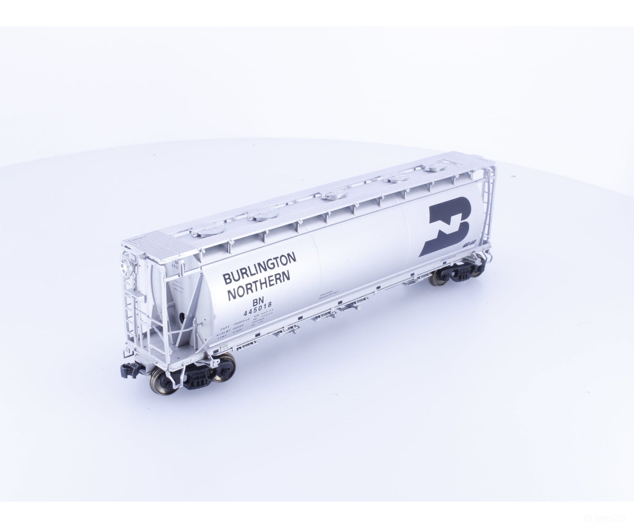Atlas 1951-1 HO ACF 6 Bay Cylindrical Hopper Burlington Northern (BN) 445018 - Freight Cars