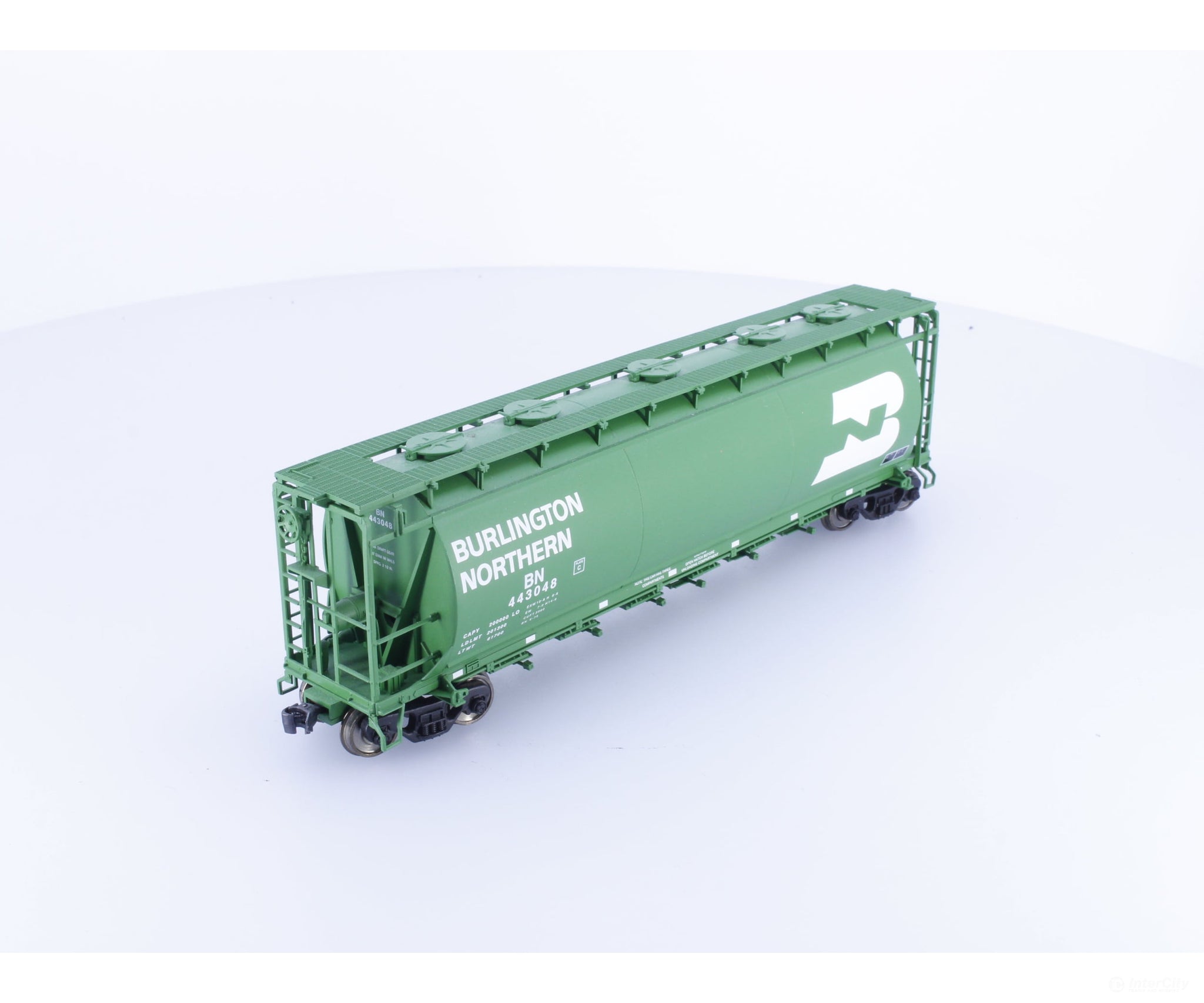 Atlas 1956-1 HO ACF 6 Bay Cylindrical Hopper Burlington Northern (BN) 443048 - Freight Cars