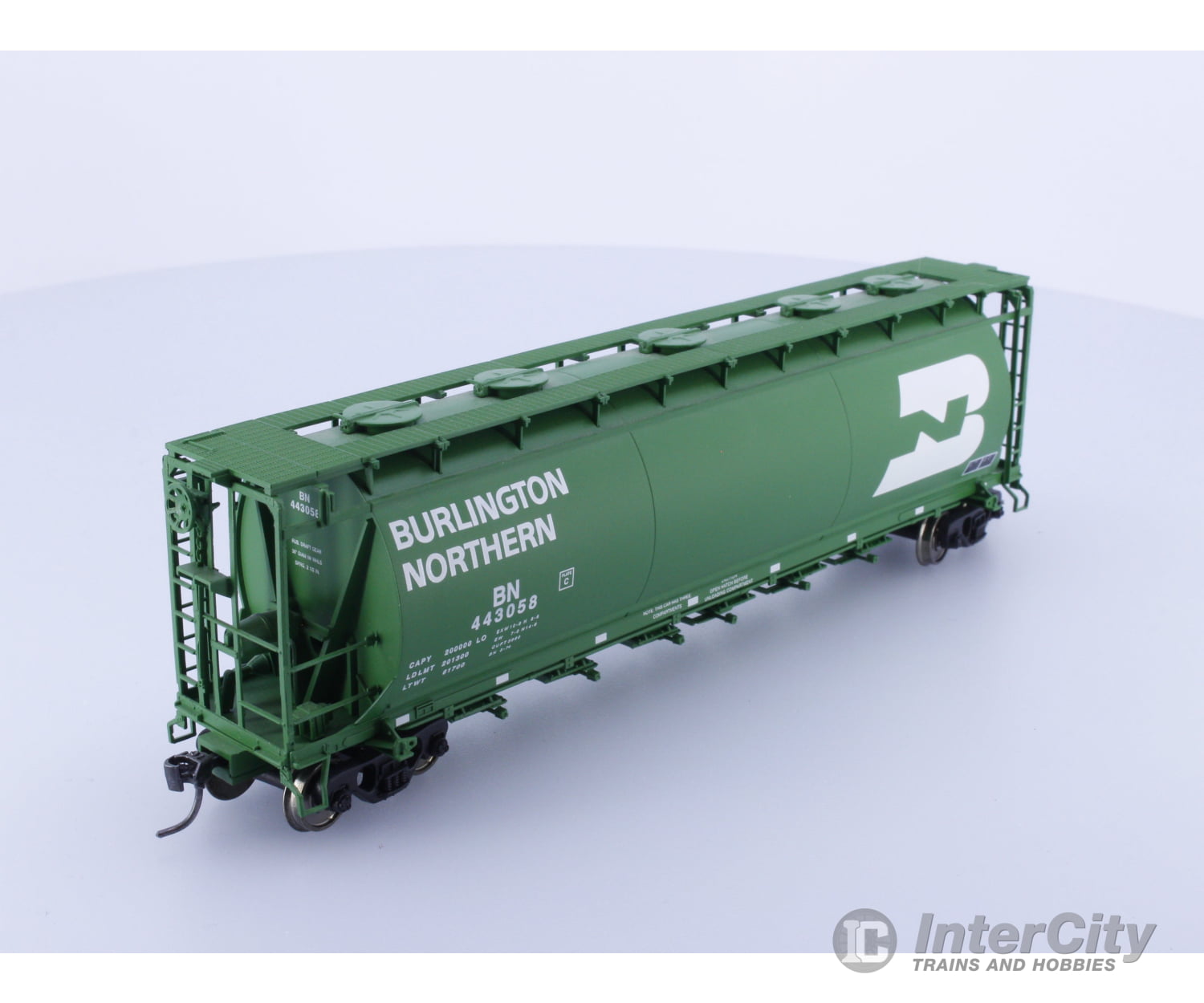 Atlas 1956-4 HO ACF 6 Bay Cylindrical Hopper Burlington Northern (BN) 443058 Freight Cars
