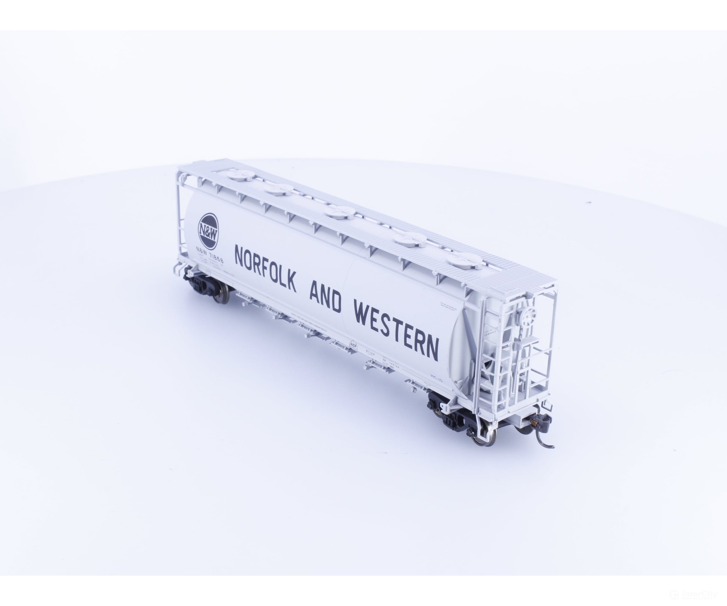 Atlas 1958-2 HO ACF 6 Bay Cylindrical Hopper Norfolk & Western (NW) 71868 - Freight Cars