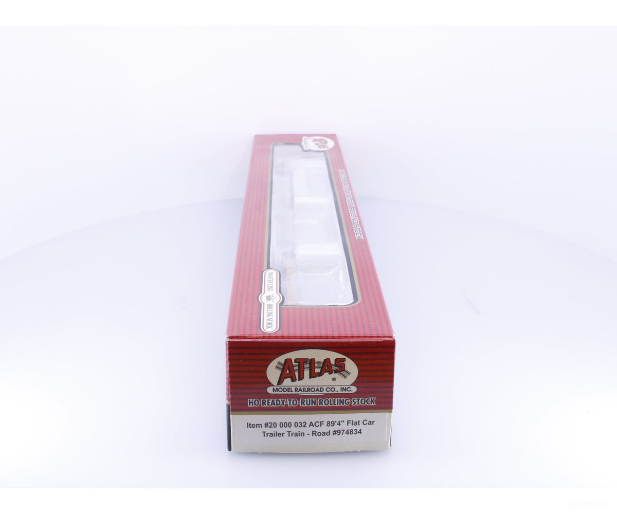 Atlas 20000032 HO ACF 89’4’’ Flat Car Trailer Train TTX Corp. (TTX) 974834 - Freight Cars