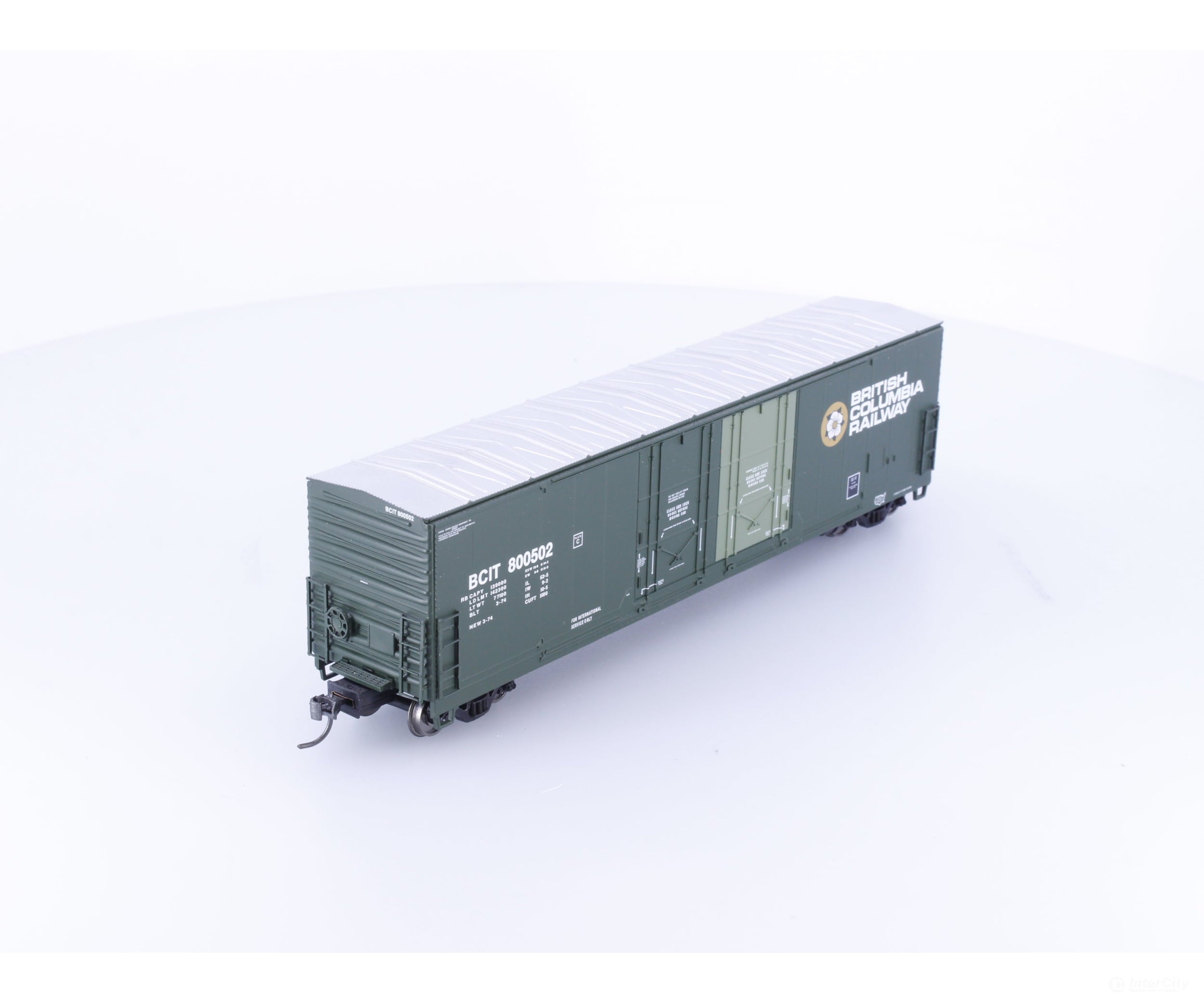 Atlas 20000104 HO Evans 53’ Double Plug Door Boxcar BC Rail (BCOL) 800502 - Freight Cars