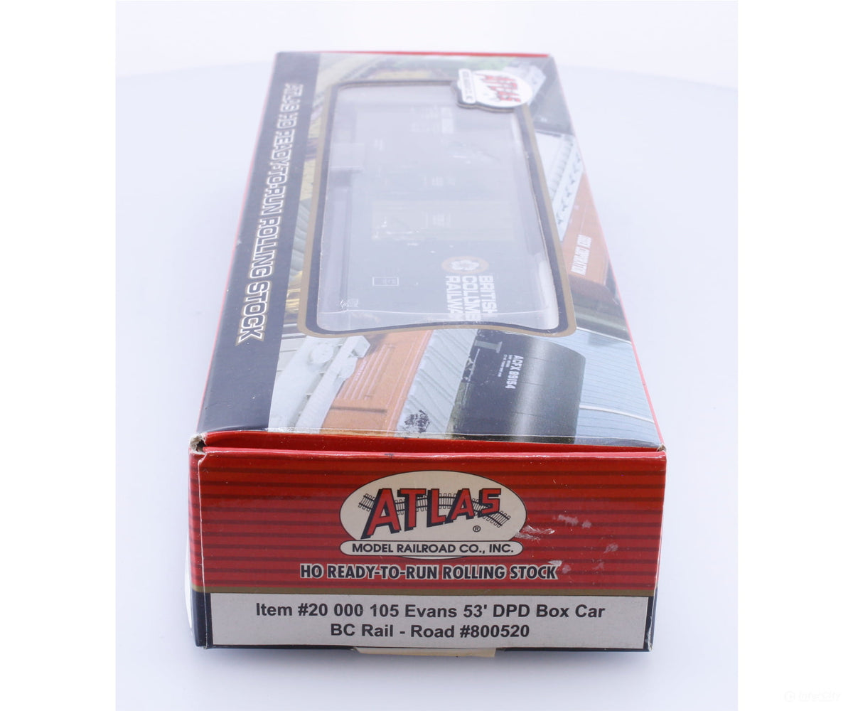 Atlas 20000105 HO Evans 53’ DPD Box Car BC Rail (BCOL) 800520 - Freight Cars