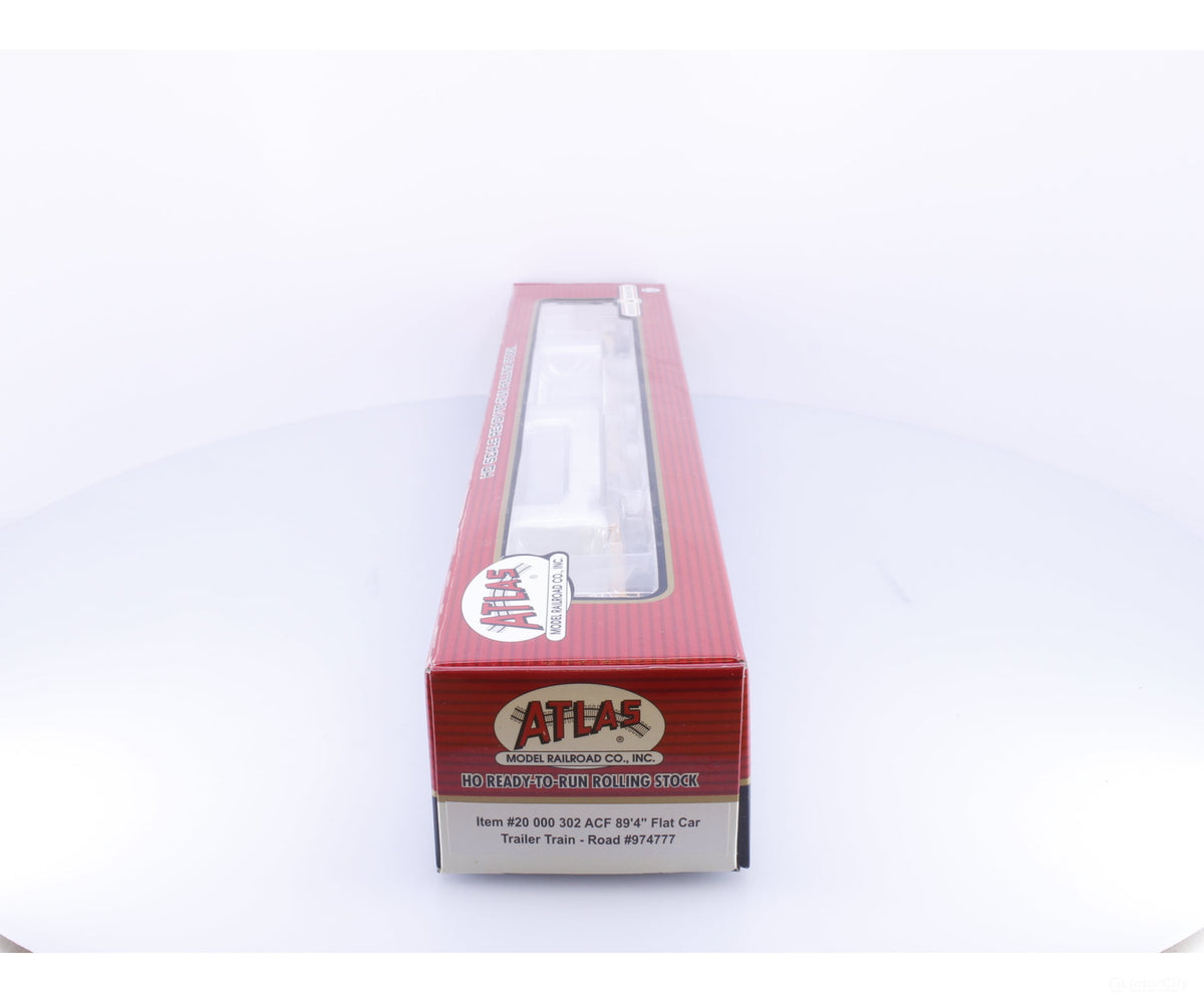 Atlas 20000302 HO ACF 89’4’’ Flat Car Trailer Train TTX Corp. (TTX) 974777 - Freight Cars