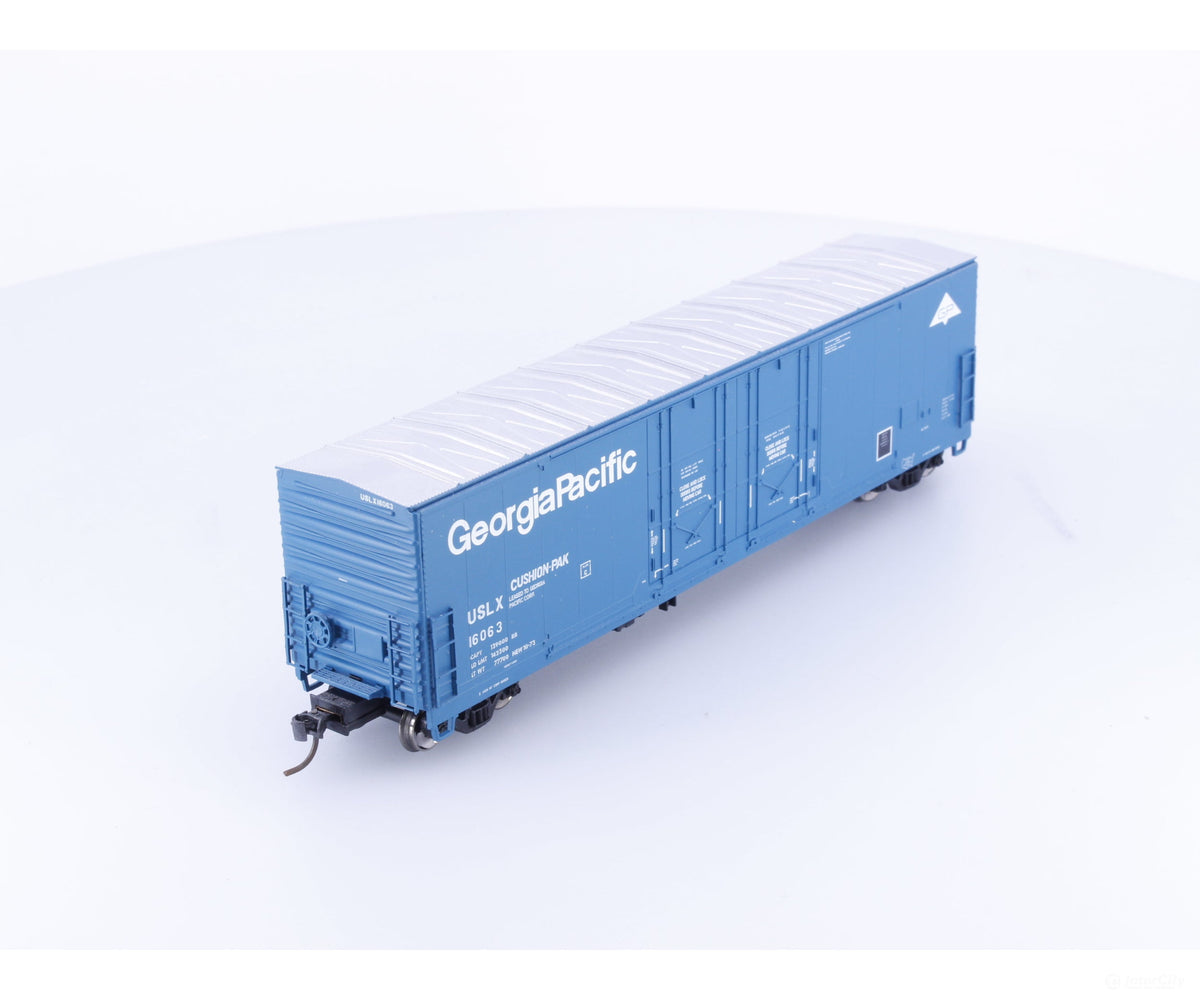 Atlas 20000338 HO Evans 53’ Double Plug Door Boxcar Georgia Pacific (USLX) 16063 - Freight Cars