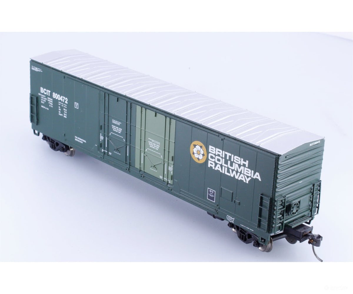 Atlas 20000764 HO Evans 53’ Double Plug Door Box Car BC Rail (BCOL) 800472 - Freight Cars
