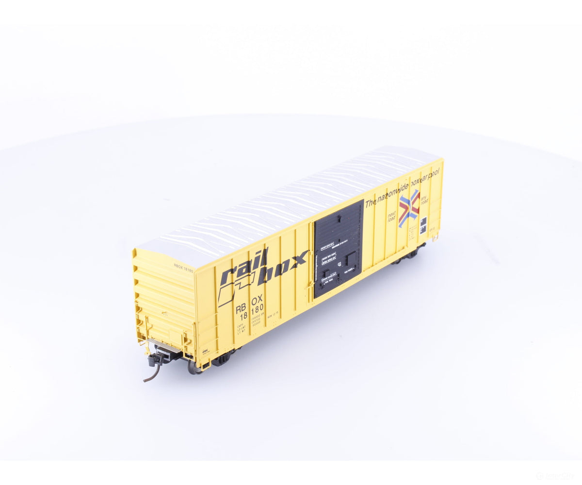 Atlas 20001559 HO FMC 5077 Single Door Boxcar Railbox (RBOX) 18180 - Freight Cars