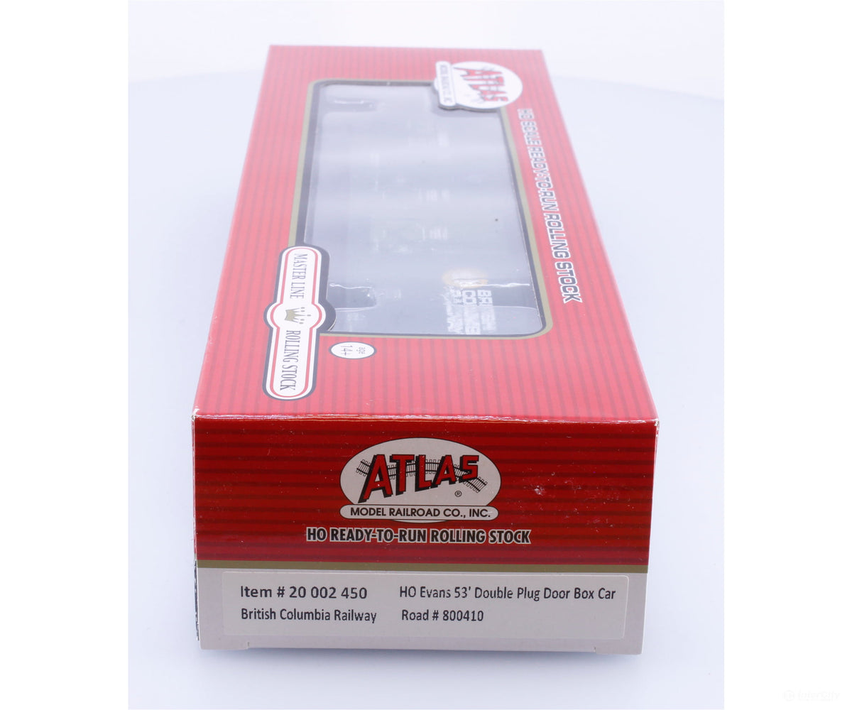Atlas 20002450 HO Evans 53’ Double Plug Door Box Car BC Rail (BCOL) 800410 - Freight Cars