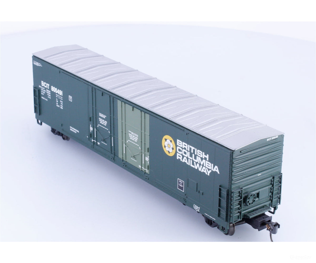 Atlas 20002452 HO Evans 53’ Double Plug Door Box Car BC Rail (BCOL) 800491 - Freight Cars