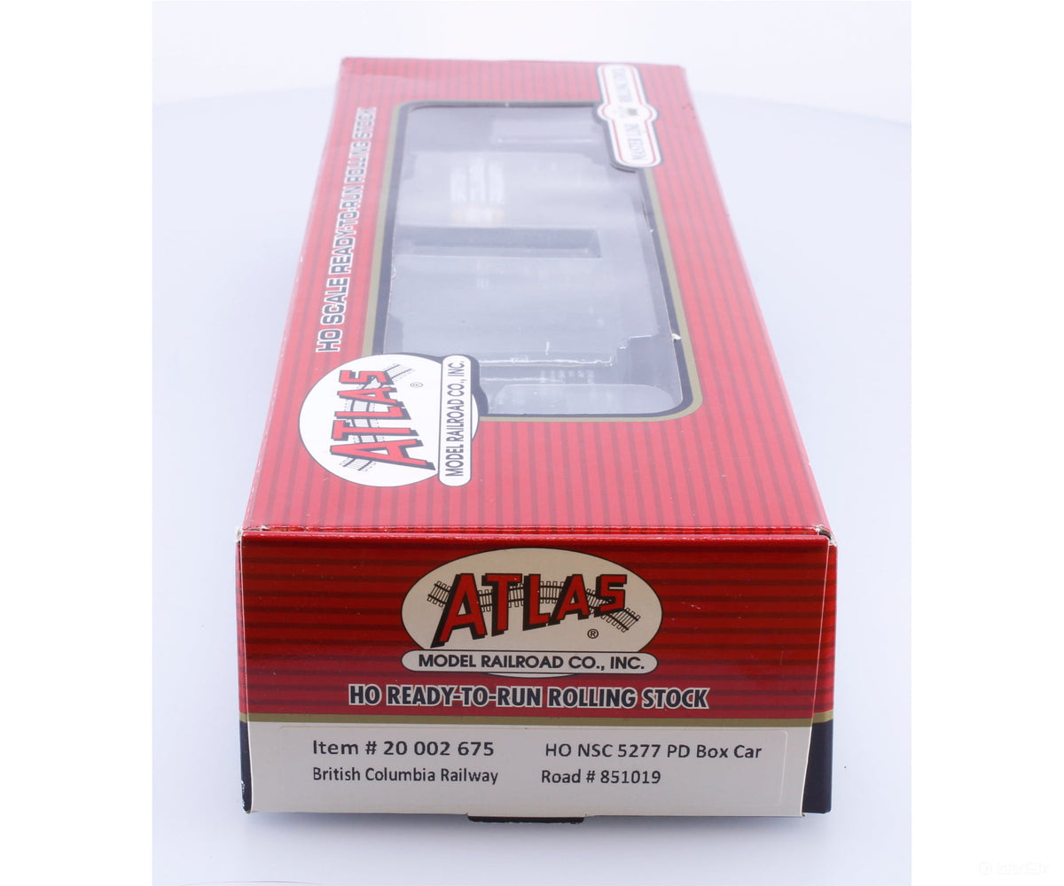 Atlas 20002675 HO NSC 5277 PD Box Car BC Rail (BCOL) 851019 - Analog Throttles & Power