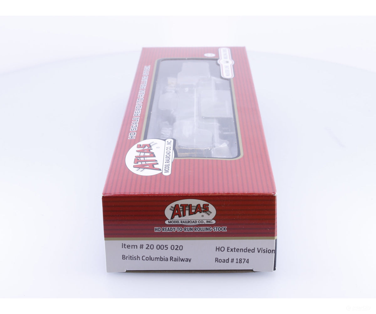 Atlas 20005020 HO Extended Vision Caboose BC Rail (BCOL) 1874 - Freight Cars