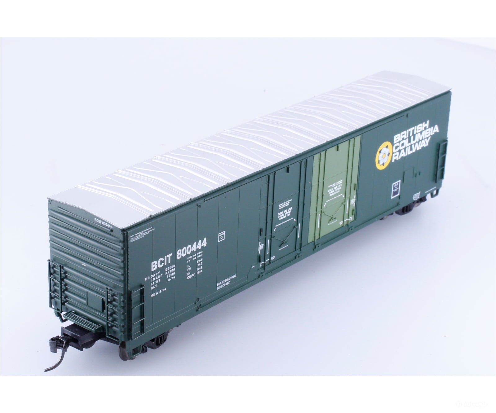 Atlas 20005411 HO Evans 53’ Double Plug Door Box Car BC Rail (BCOL) 800444 - Freight Cars