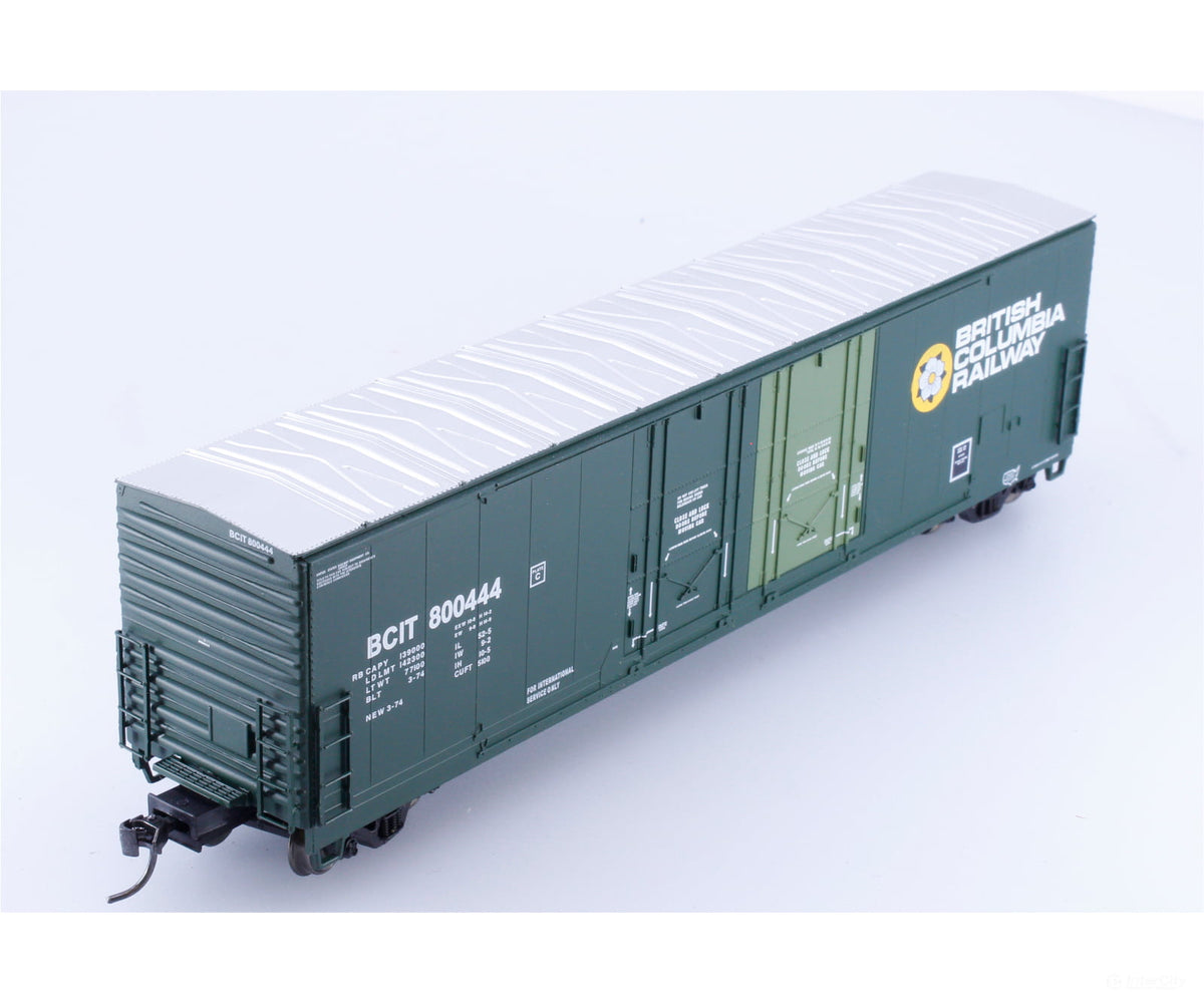 Atlas 20005411 HO Evans 53’ Double Plug Door Box Car BC Rail (BCOL) 800444 - Freight Cars