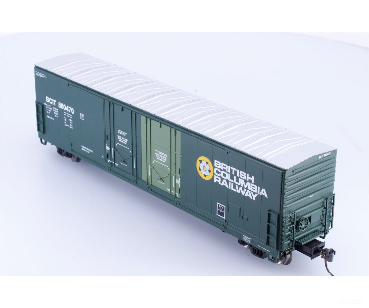 Atlas 20005412 HO Evans 53’ Double Plug Door Box Car BC Rail (BCOL) 800470 - Freight Cars