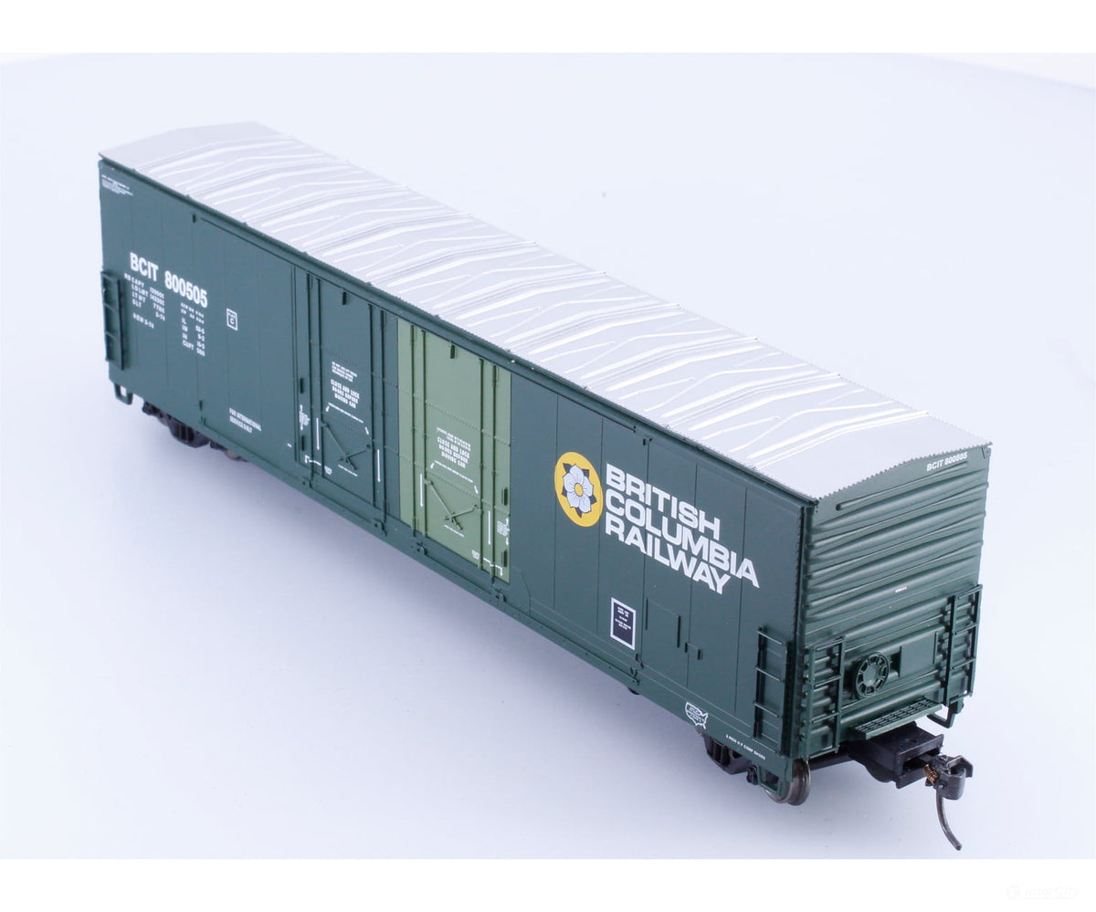 Atlas 20005413 HO Evans 53’ Double Plug Door Box Car BC Rail (BCOL) 800505 - Freight Cars