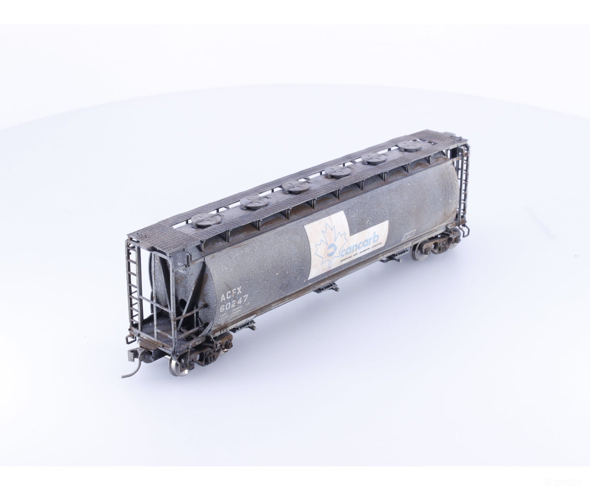 Atlas 20005776 HO ACF 3-Bay Cylindrical Hopper Cancarb Weathered American Car and Foundry (ACF/ACFX) 60247 - Freight