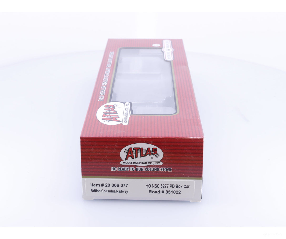Atlas 20006077 HO NSC 5277 PD Box Car BC Rail (BCOL) 851022 - Freight Cars