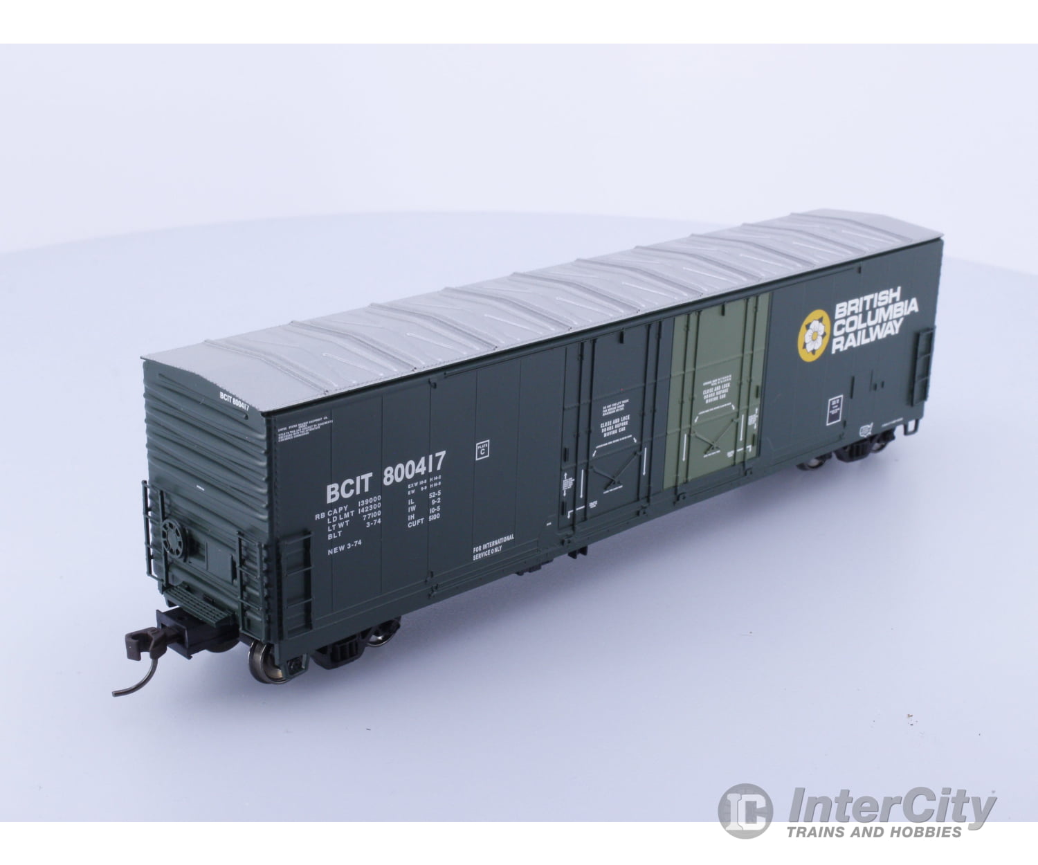 Atlas 20006768 HO Evans 53’ DPD Box Car BC Rail (BCOL) 800417 Freight Cars
