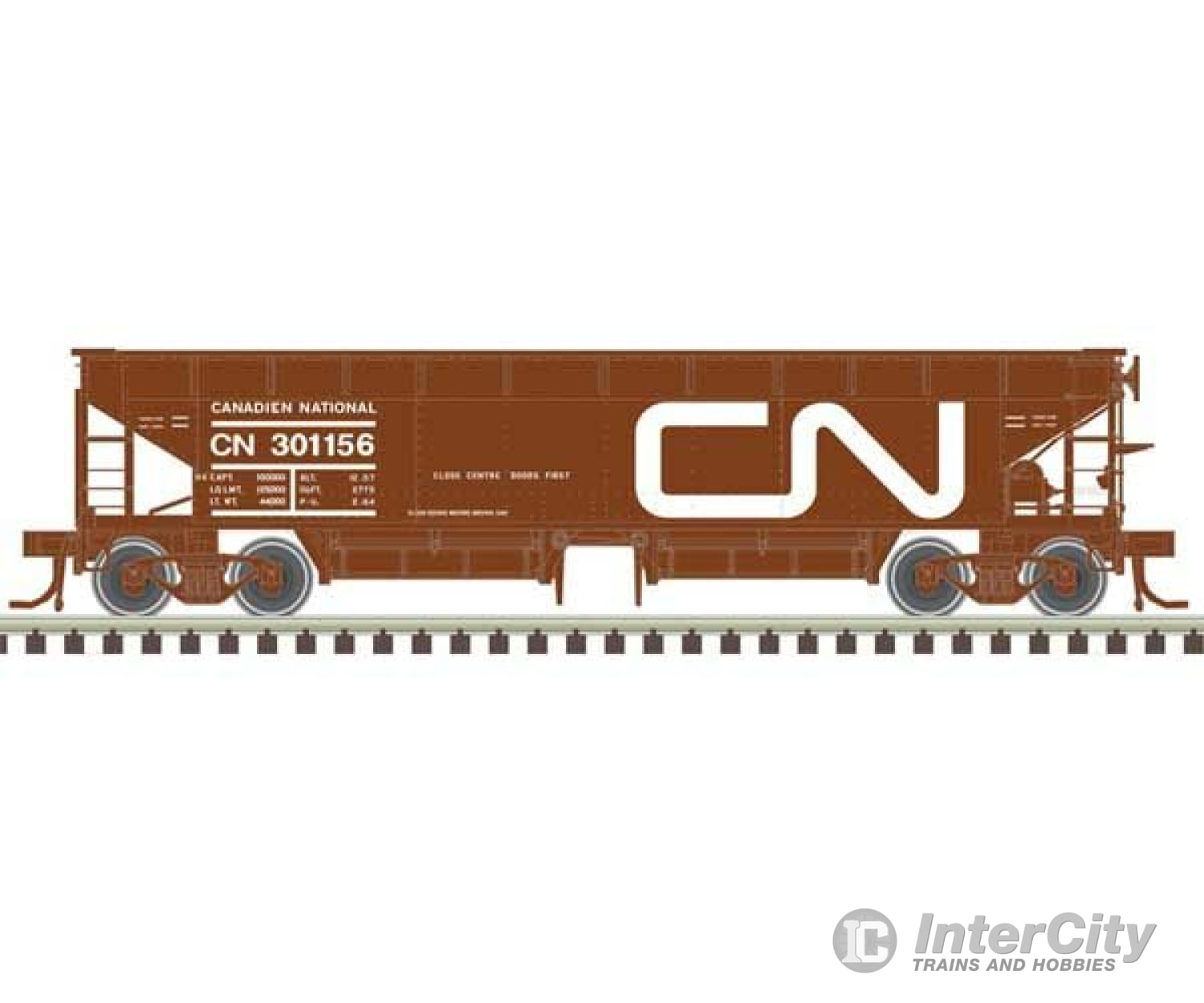 Atlas 20006810 70-Ton Hart Ballast Car 3-Pack - Ready To Run Master(R) -- Canadian National 301218