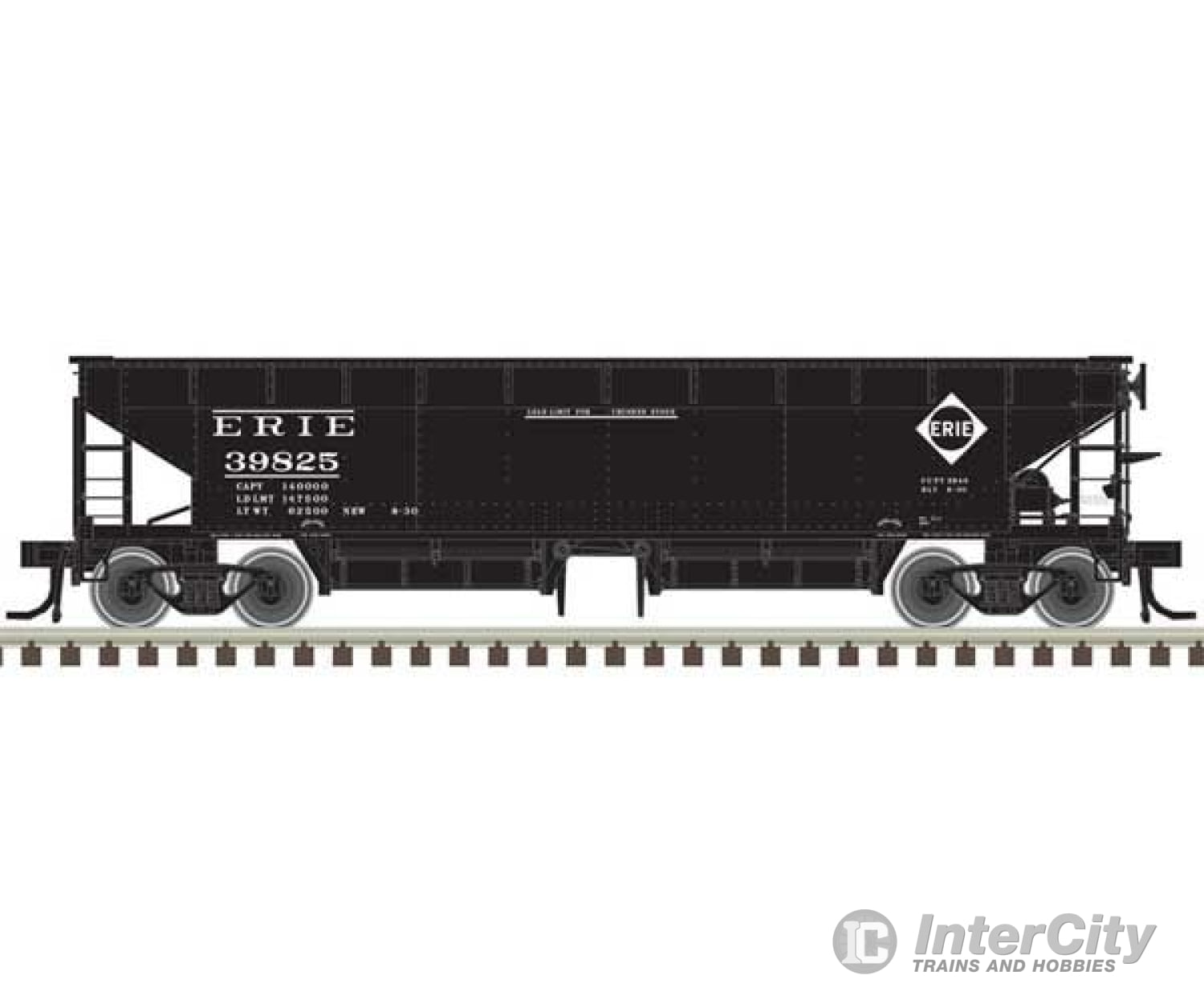 Atlas 20006811 70-Ton Hart Ballast Car 3-Pack - Ready To Run Master(R) -- Erie 39842 39850 39854