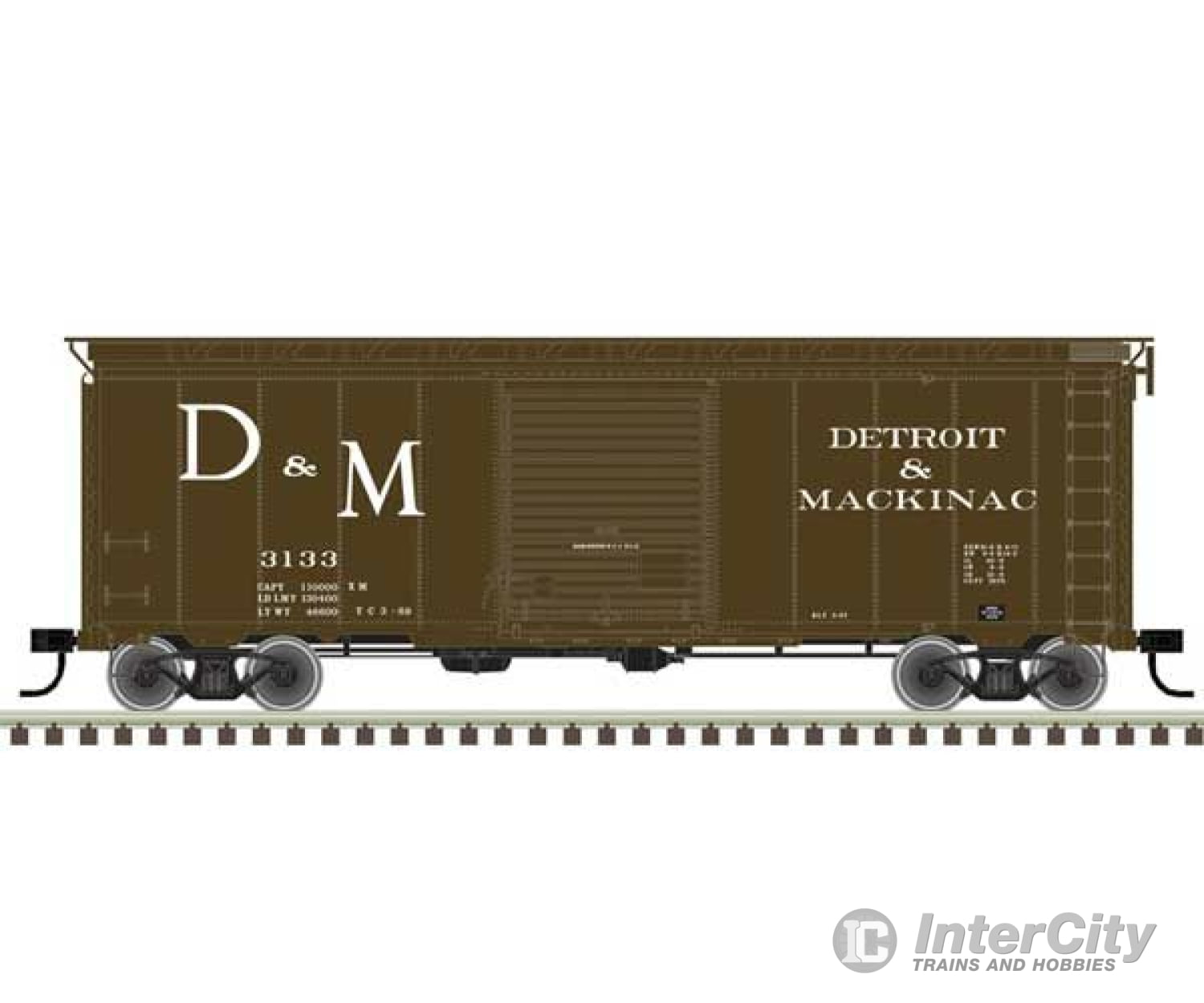 Atlas 20006815 40 Postwar Boxcar With 8 Door - Ready To Run Master(R) -- Detroit And Mackinac 3113