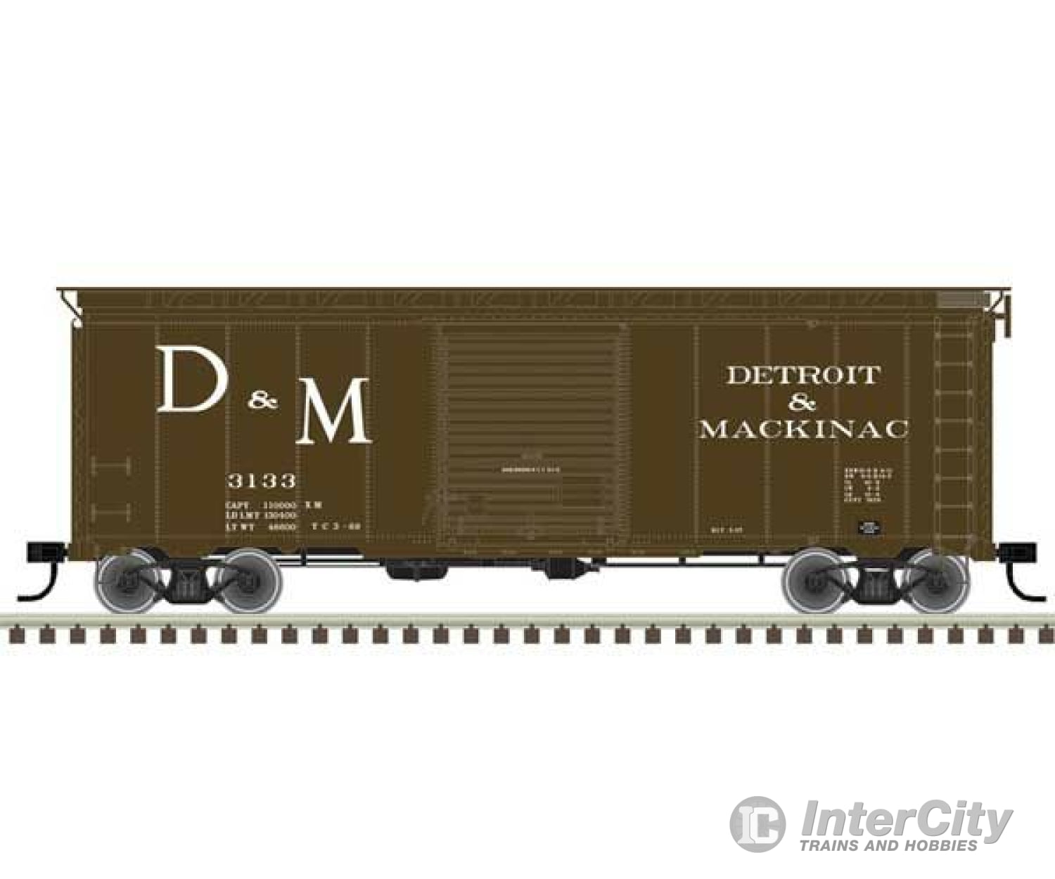 Atlas 20006817 40 Postwar Boxcar With 8 Door - Ready To Run Master(R) -- Detroit And Mackinac 3133