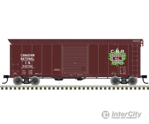 Atlas 20006830 40 Postwar Boxcar With 8 Door - Ready To Run Master(R) -- Canadian National 542762