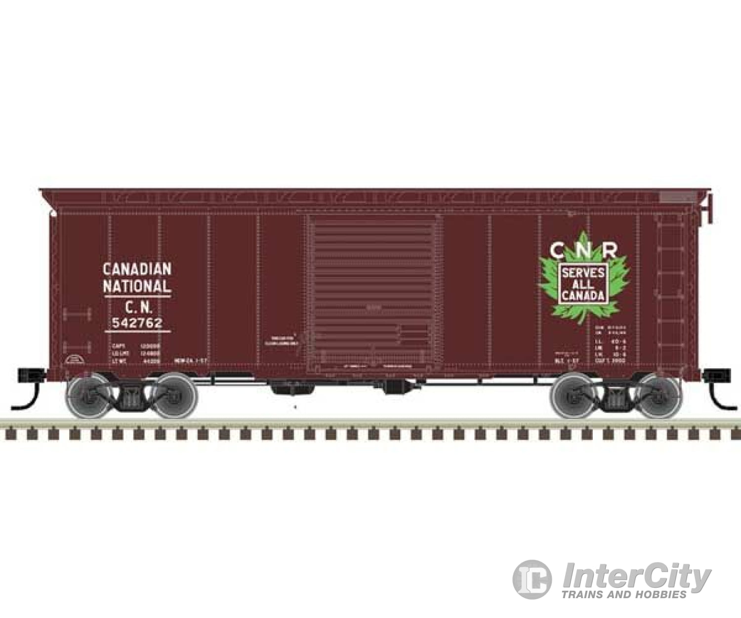 Atlas 20006831 40 Postwar Boxcar With 8 Door - Ready To Run Master(R) -- Canadian National 542823