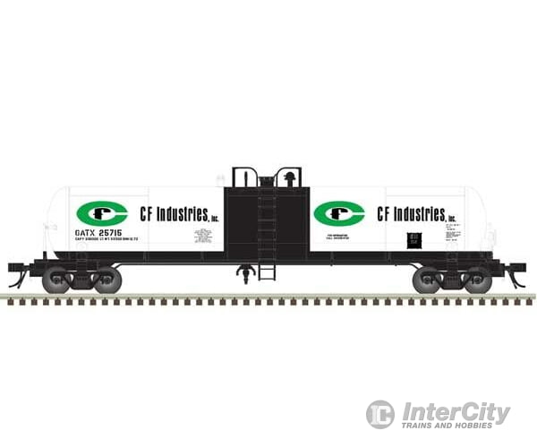 Atlas 20006965 Gatx 20 700-Gallon Tank Car - Ready To Run Master(R) -- Cf Industries #25750 (White