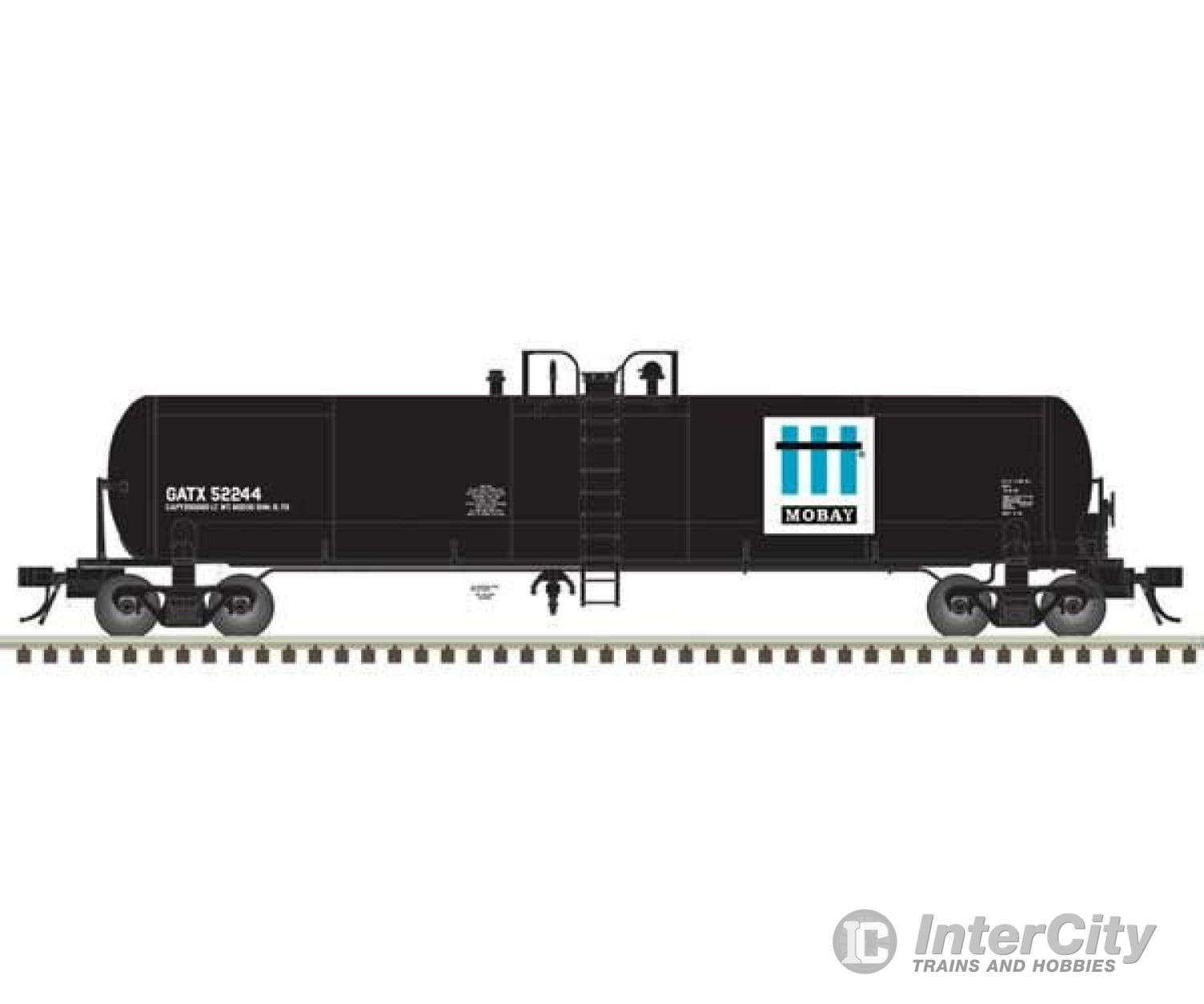 Atlas 20006969 Gatx 20 700-Gallon Tank Car - Ready To Run Master(R) -- Mobay Chemicals #52244 (Black