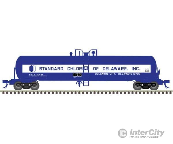 Atlas 20006976 Gatx 20 700-Gallon Tank Car - Ready To Run Master(R) -- Standard Chlorine Of Delaware