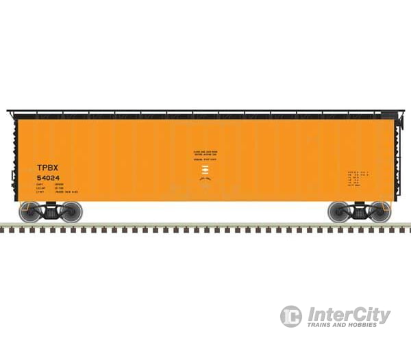 Atlas 20007028 50 Plug-Door Boxcar - Ready To Run Master(R) -- Tpbx #54044 (Orange Red) Freight Cars